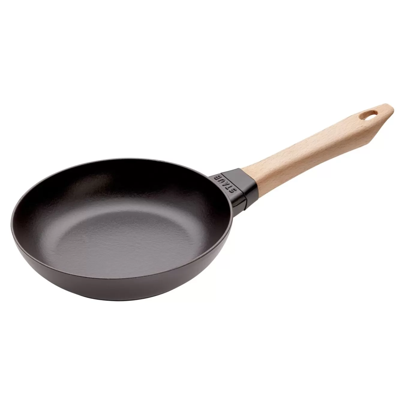 STAUB Bratpfanne Mit Holzgriff 20 Cm, Gusseisen, Schwarz Outlet