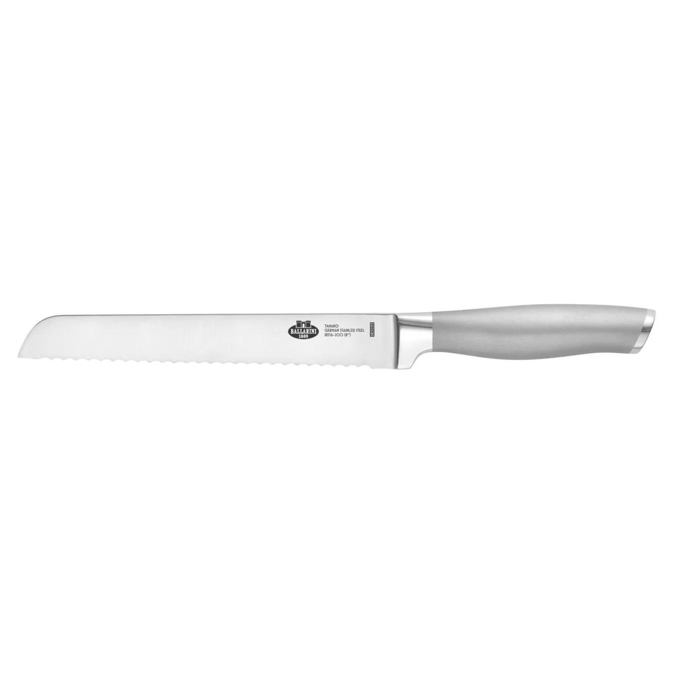 BALLARINI Brotmesser 20 Cm, Wellenschliff Silber Cheap