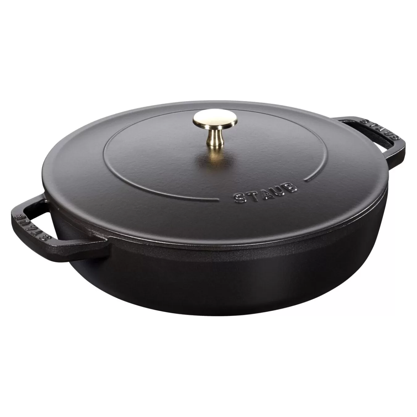 STAUB Bräter Mit Chistera Drop-Structure 24 Cm, Gusseisen Schwarz Sale