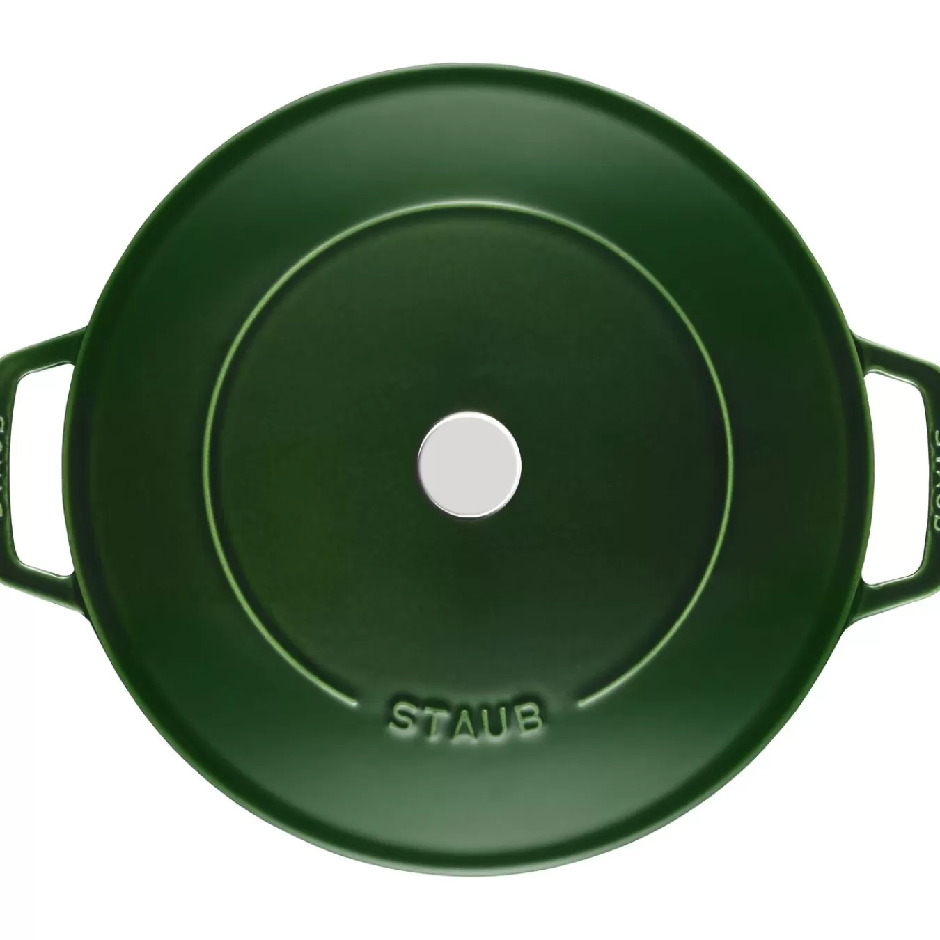 STAUB Bräter Mit Chistera Drop-Structure 24 Cm, Gusseisen Basilikum-Grun Fashion