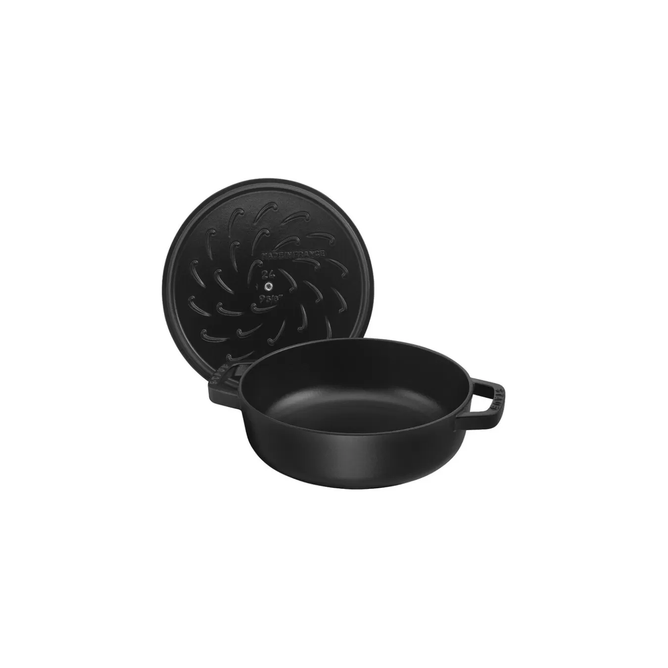 STAUB Bräter Mit Chistera Drop-Structure 28 Cm, Gusseisen Schwarz Outlet