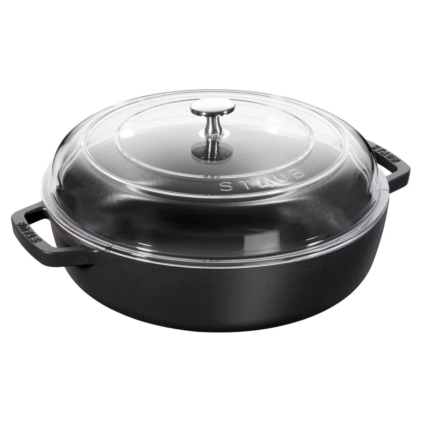 STAUB Bräter Mit Glasdeckel 26 Cm, Gusseisen Schwarz Best Sale