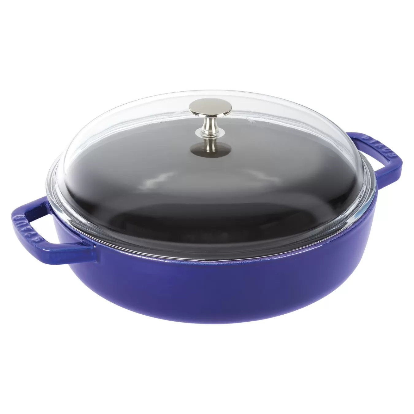 STAUB Bräter Mit Glasdeckel 28 Cm, Gusseisen Dunkelblau Cheap