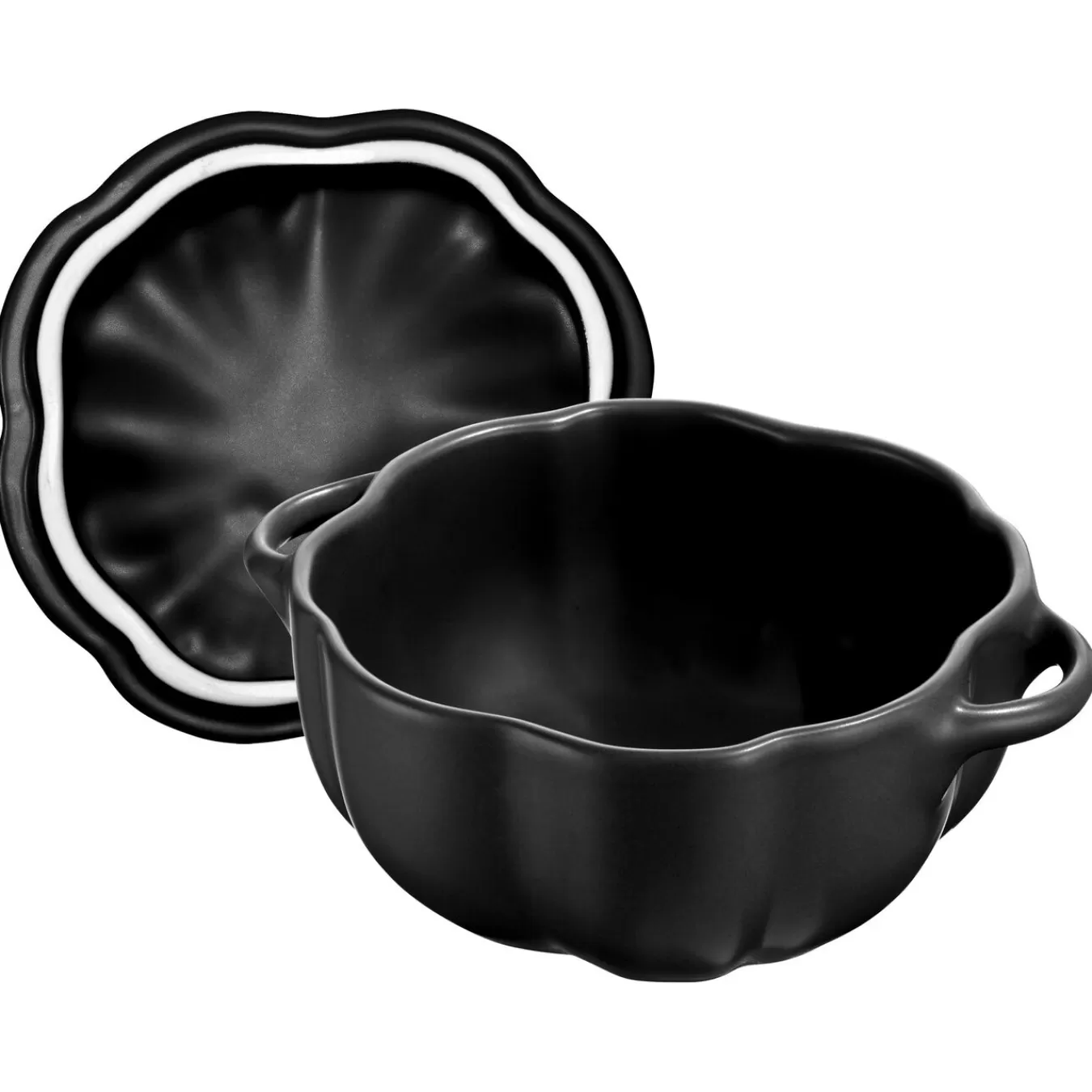 STAUB Cocotte 12 Cm, Kurbis,, Keramik Schwarz Outlet