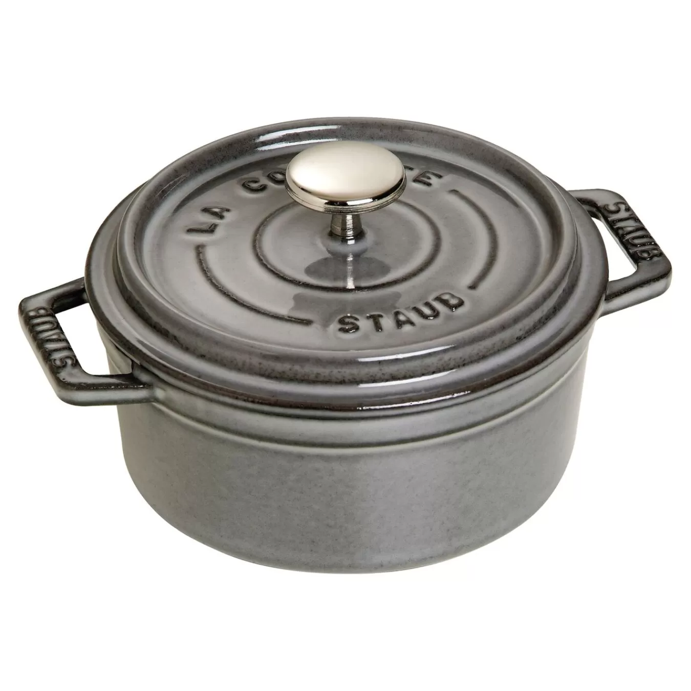 STAUB Cocotte 12 Cm, Rund,, Gusseisen Graphit-Grau Fashion