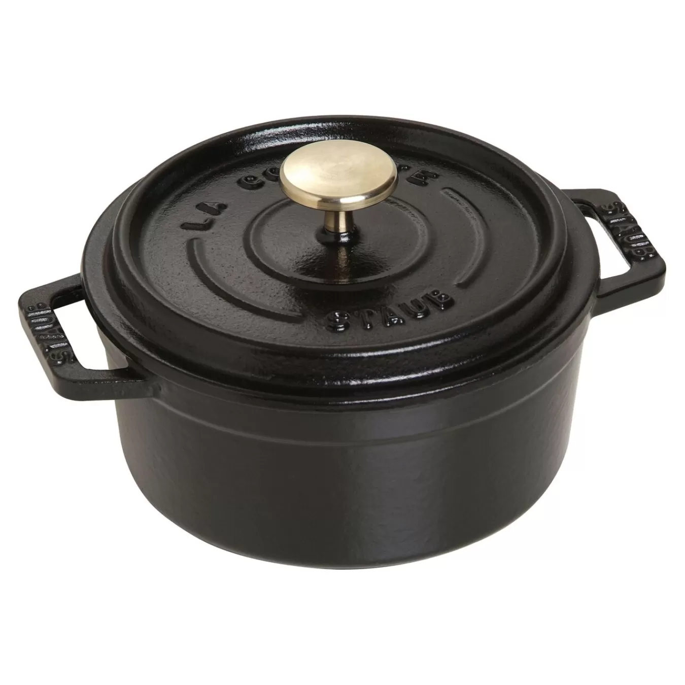 STAUB Cocotte 12 Cm, Rund,, Gusseisen Schwarz Fashion