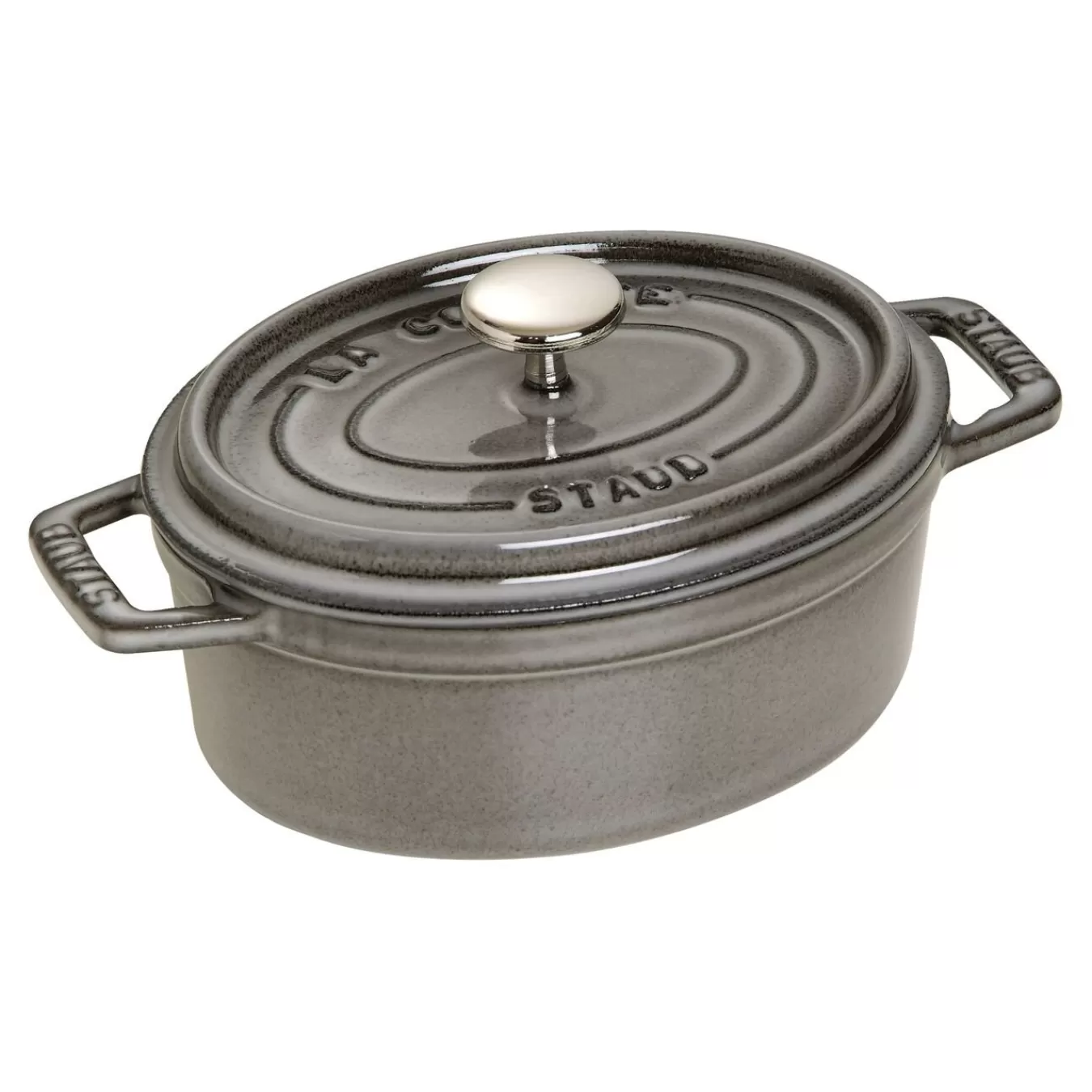 STAUB Cocotte 15 Cm, Oval,, Gusseisen Graphit-Grau Clearance