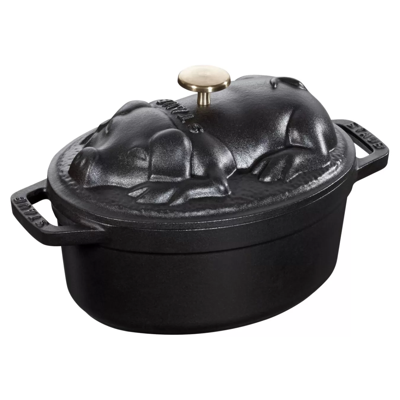 STAUB Cocotte 17 Cm, Oval,, Gusseisen Schwarz Cheap