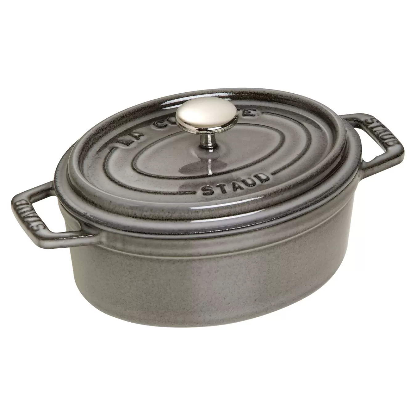 STAUB Cocotte 17 Cm, Oval,, Gusseisen Graphit-Grau Cheap