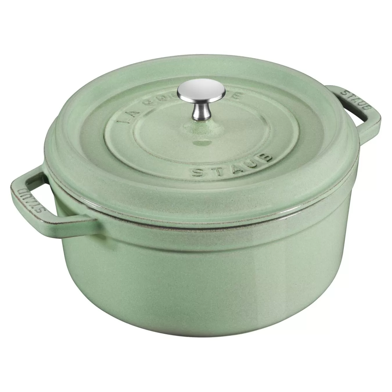 STAUB Cocotte 18 Cm, Rund,, Gusseisen Salbeigrun Cheap