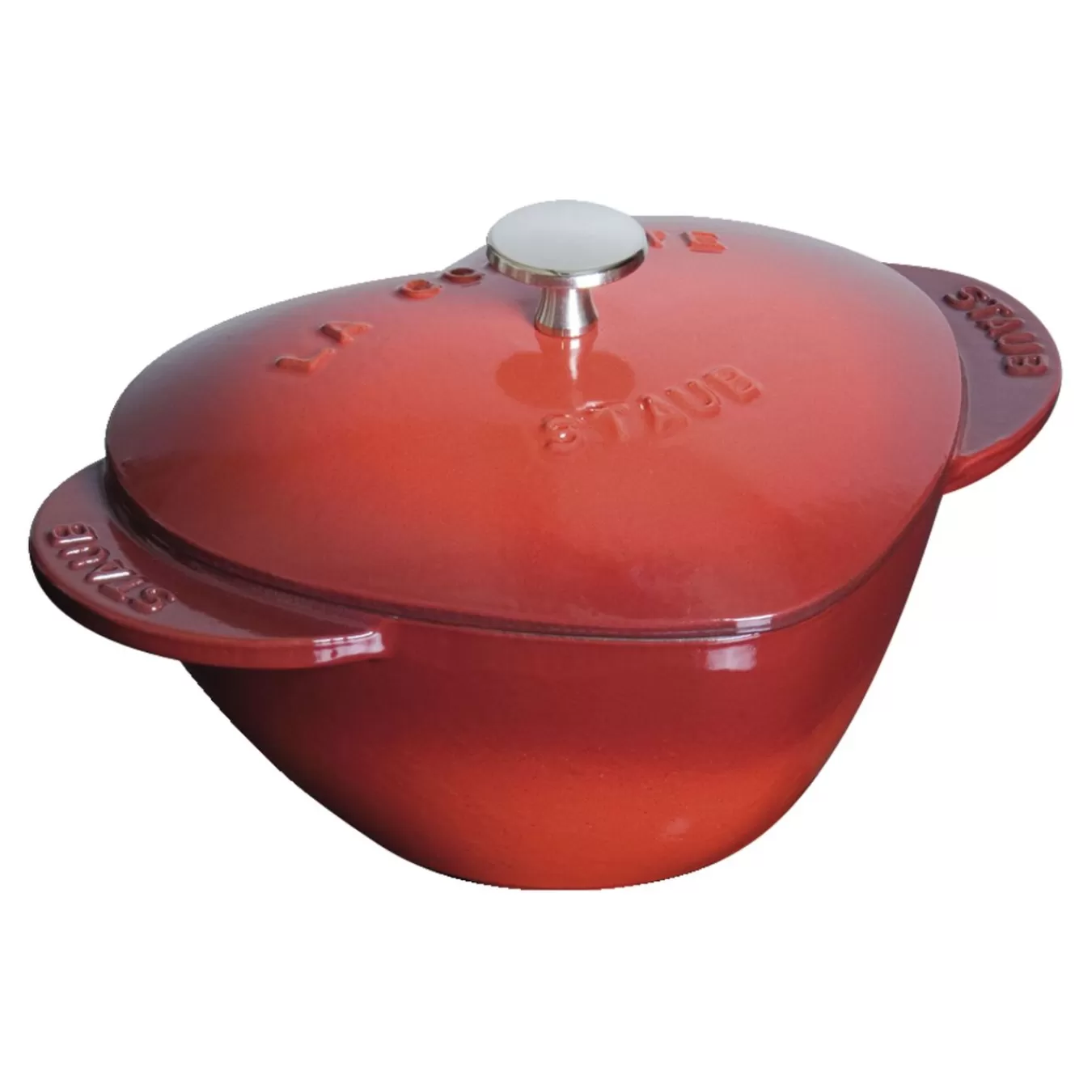 STAUB Cocotte 20 Cm, Herz,, Gusseisen Kirsch-Rot Outlet