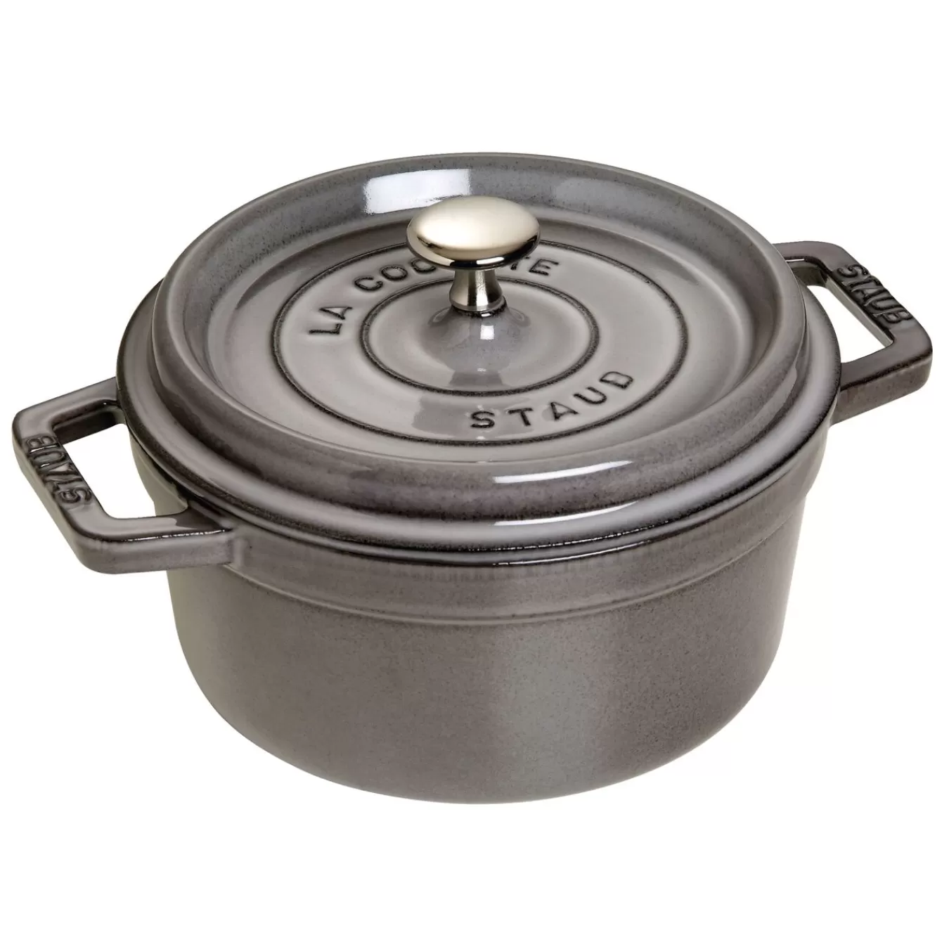 STAUB Cocotte 20 Cm, Rund,, Gusseisen Graphit-Grau Hot