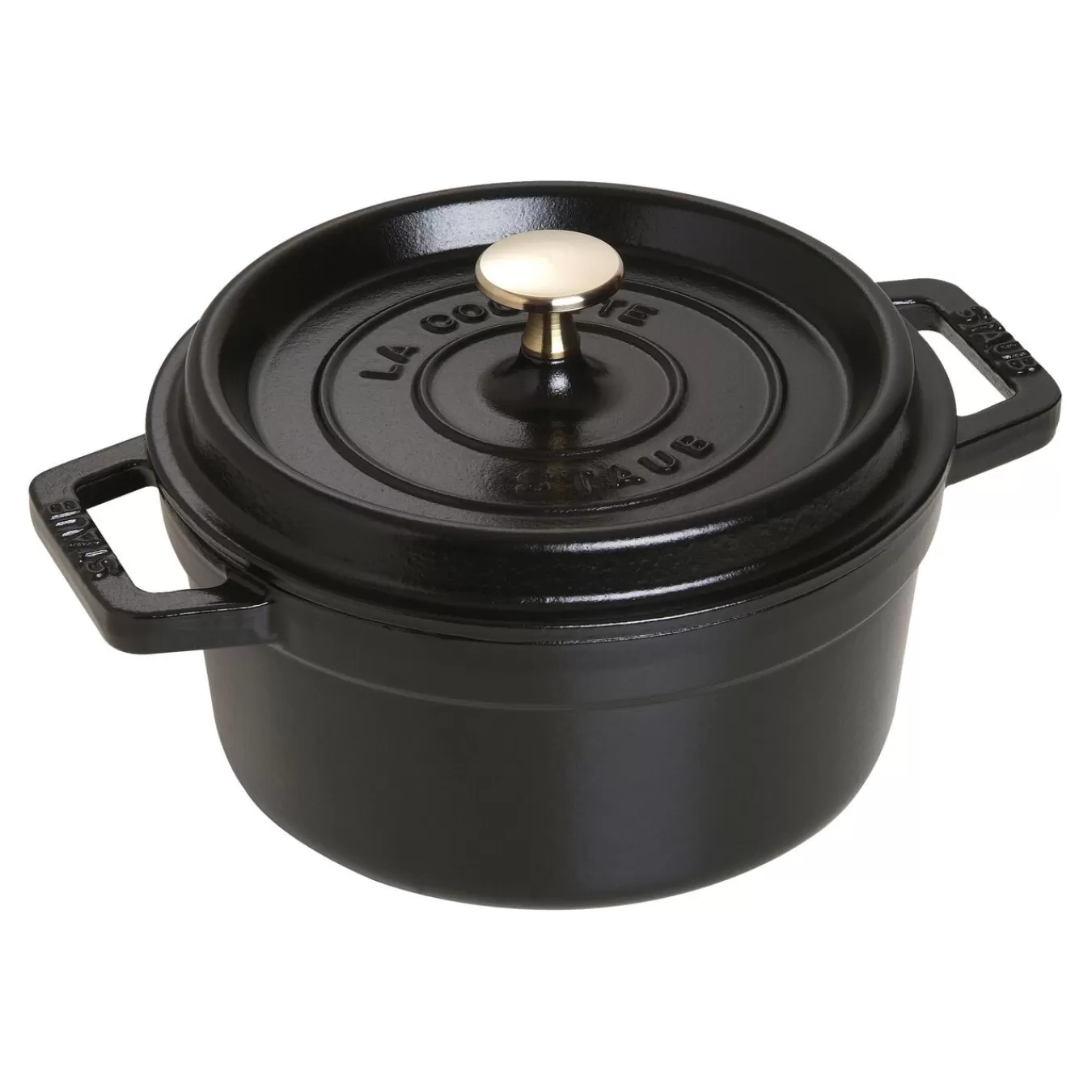 STAUB Cocotte 20 Cm, Rund,, Gusseisen Schwarz Best