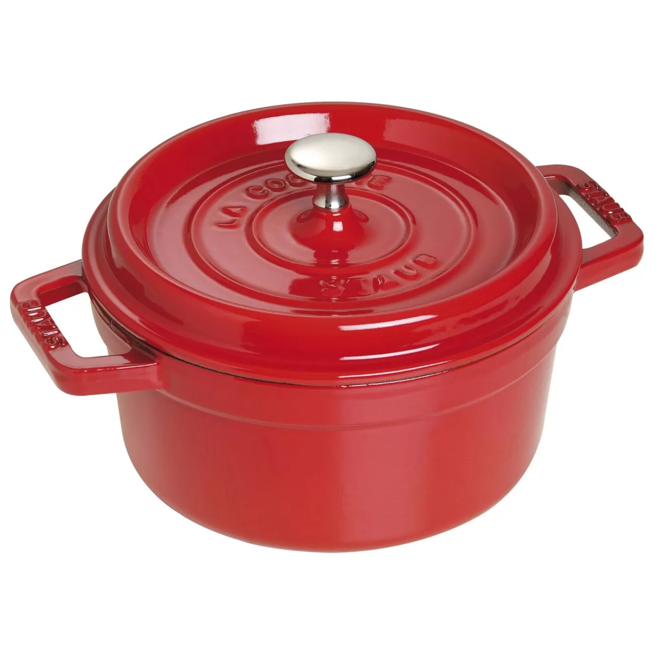 STAUB Cocotte 20 Cm, Rund,, Gusseisen Kirsch-Rot Outlet