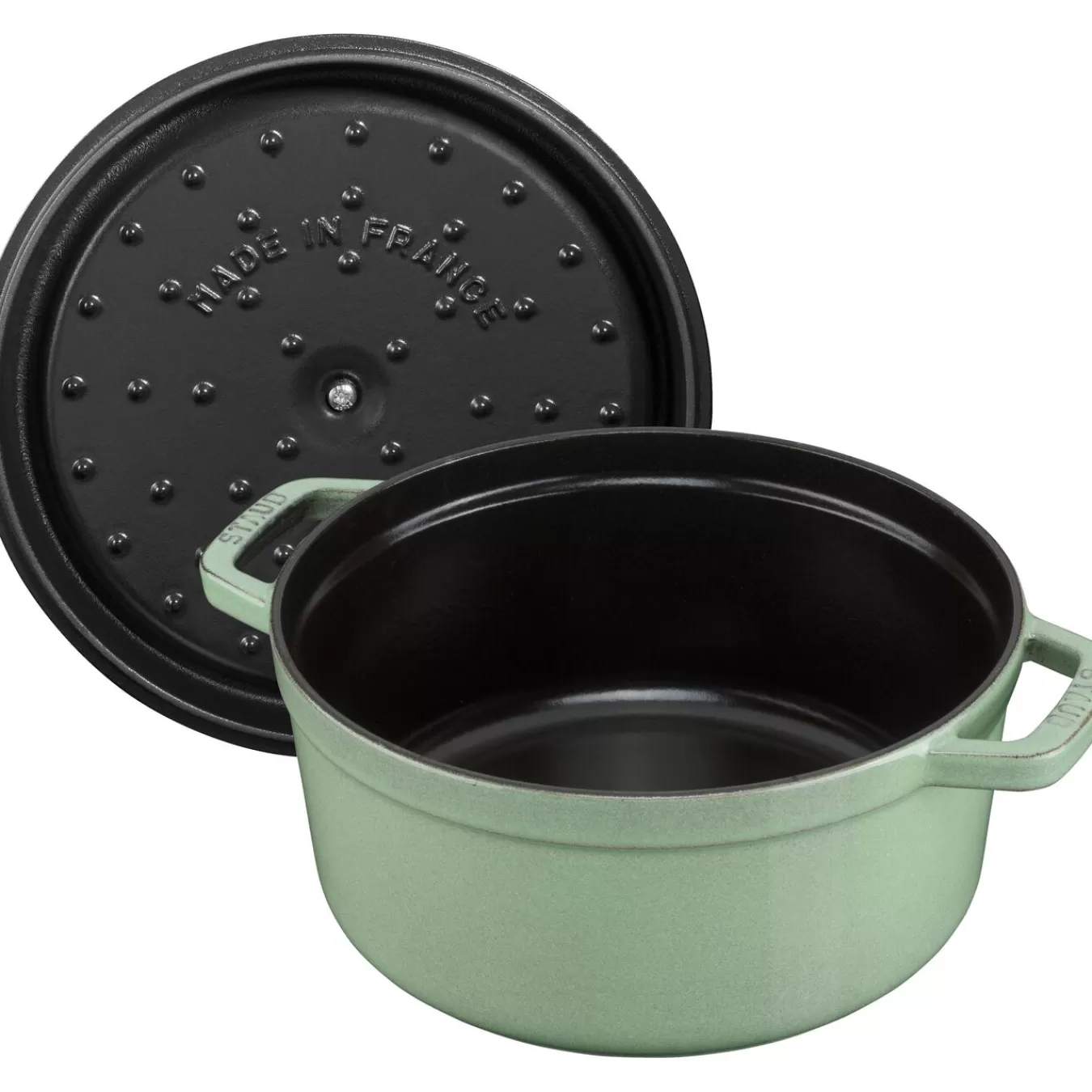 STAUB Cocotte 20 Cm, Rund,, Gusseisen Salbeigrun Best Sale