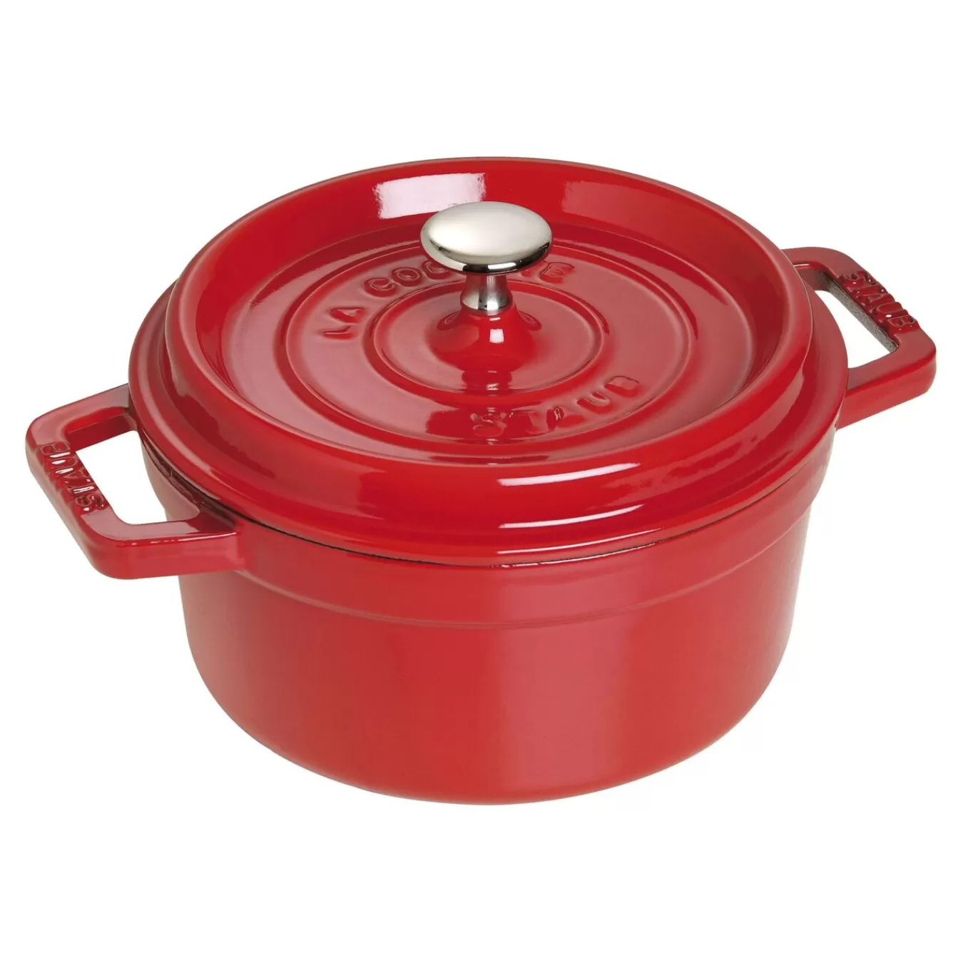 STAUB Cocotte 22 Cm, Rund,, Gusseisen Kirsch-Rot Fashion