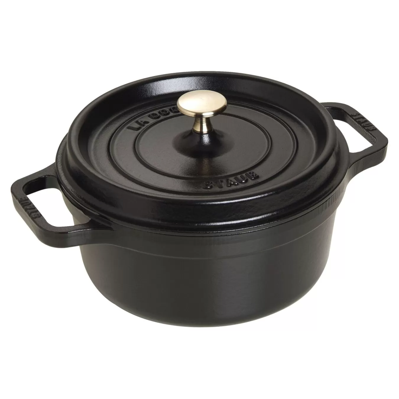 STAUB Cocotte 22 Cm, Rund,, Gusseisen Schwarz Store