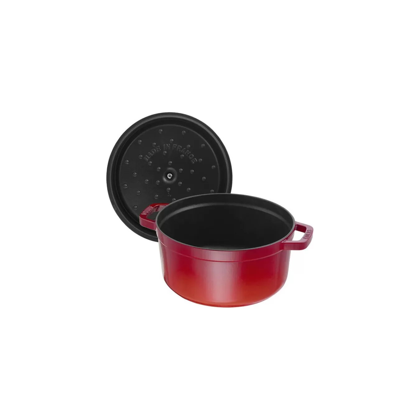 STAUB Cocotte 22 Cm, Rund,, Gusseisen Kirsch-Rot Fashion