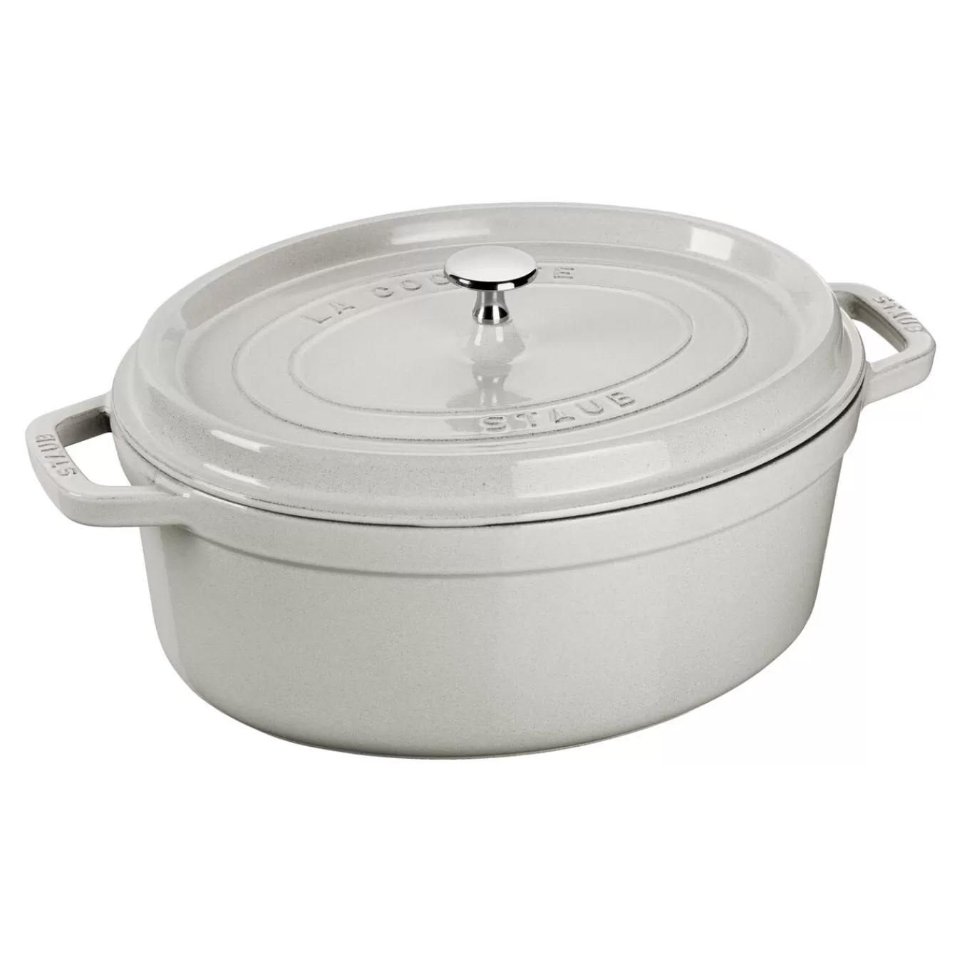 STAUB Cocotte 23 Cm, Oval,, Gusseisen Weisser Truffel Store