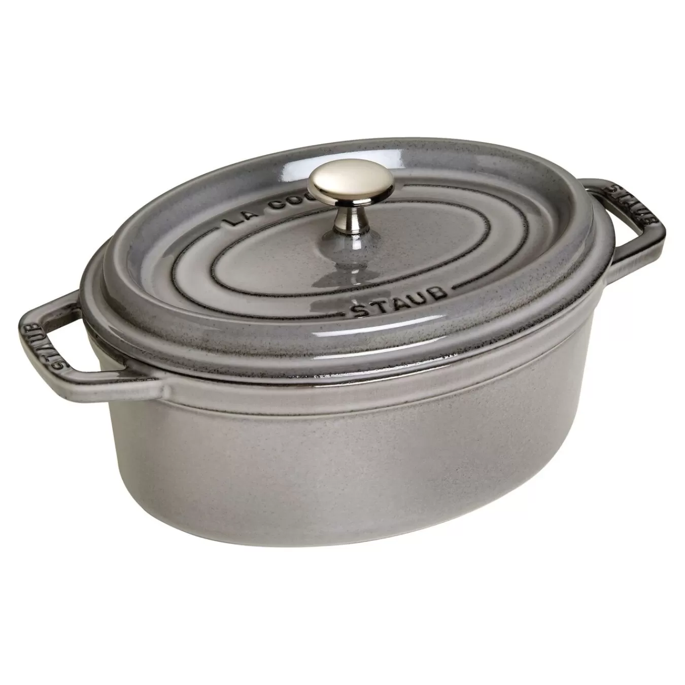 STAUB Cocotte 23 Cm, Oval,, Gusseisen Graphit-Grau Store