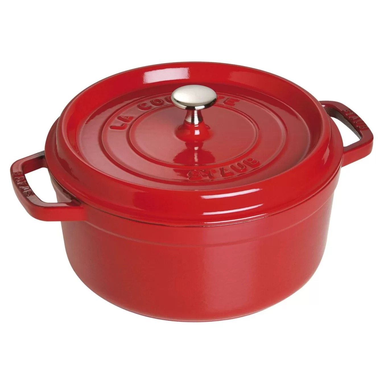 STAUB Cocotte 24 Cm, Rund,, Gusseisen Kirsch-Rot Shop