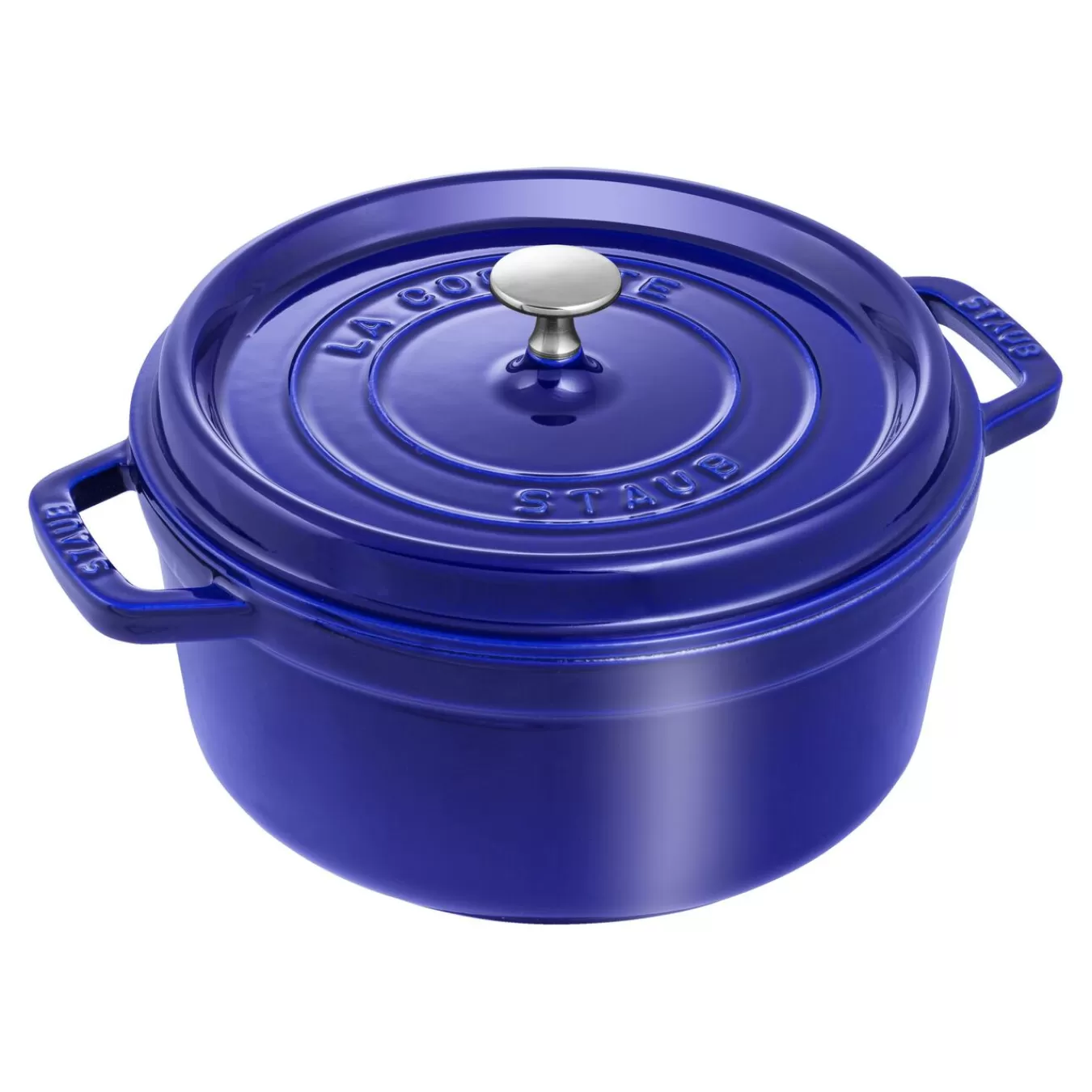 STAUB Cocotte 24 Cm, Rund,, Gusseisen Dunkelblau Outlet