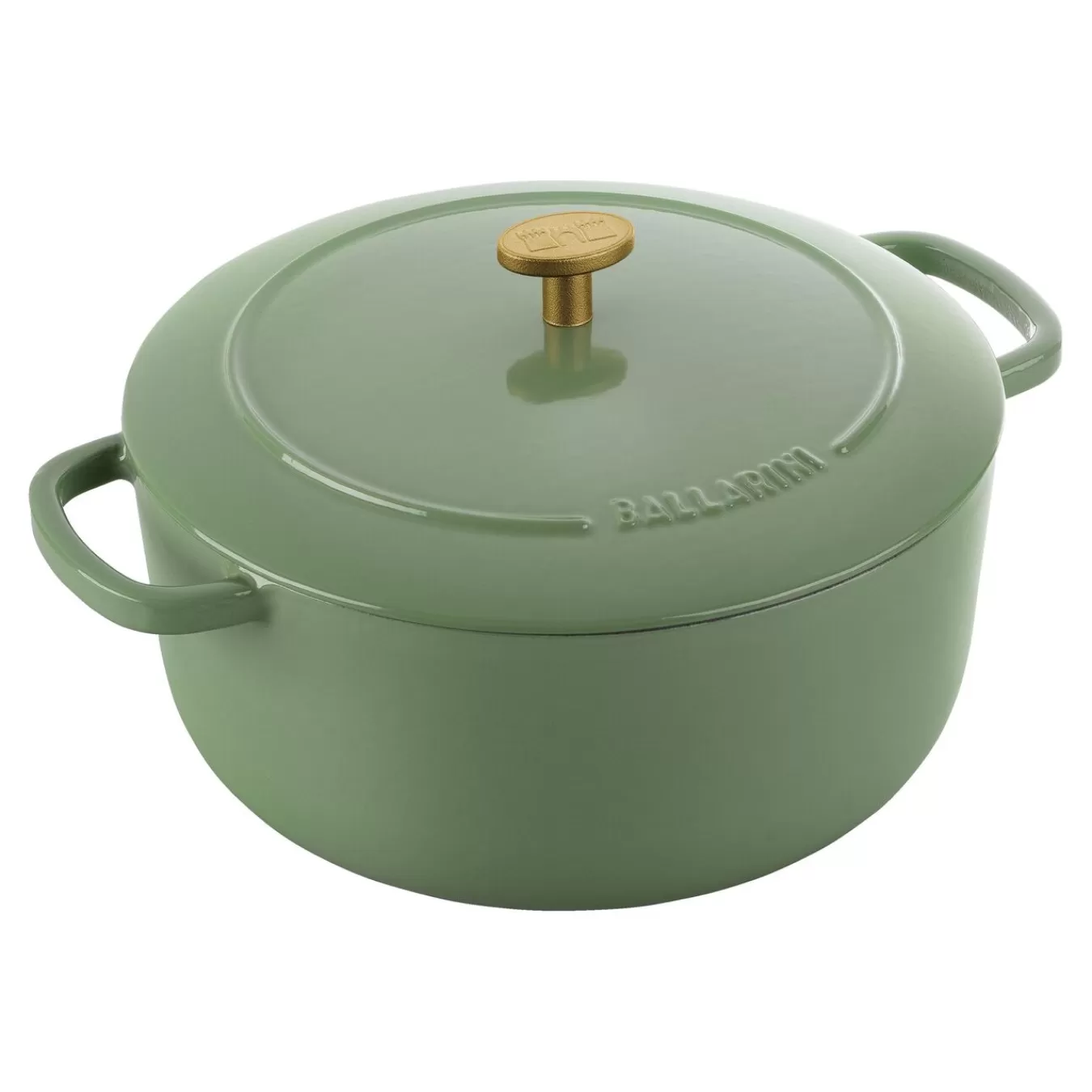 BALLARINI Cocotte 24 Cm, Rund,, Gusseisen Grun Outlet