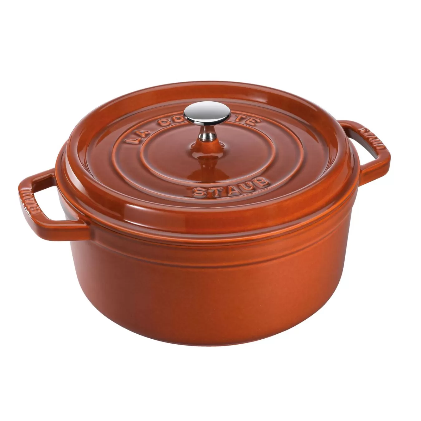 STAUB Cocotte 24 Cm, Rund,, Gusseisen Zimt Sale