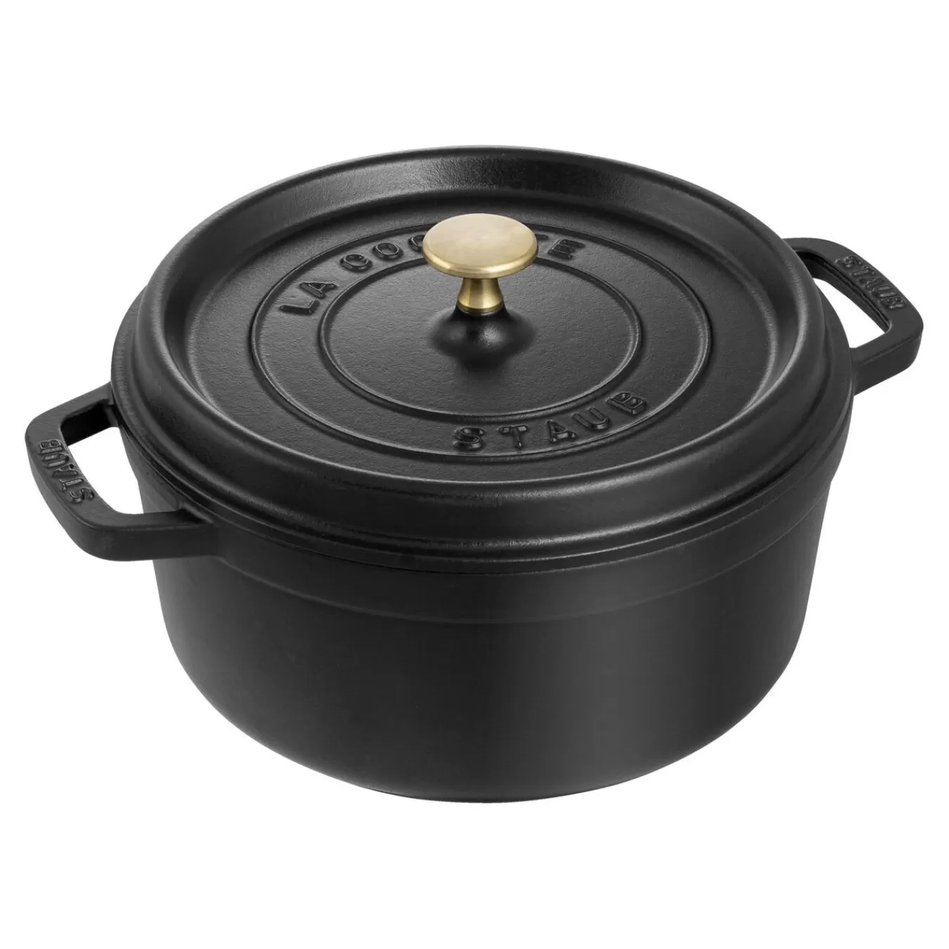 STAUB Cocotte 24 Cm, Rund,, Gusseisen Schwarz Sale