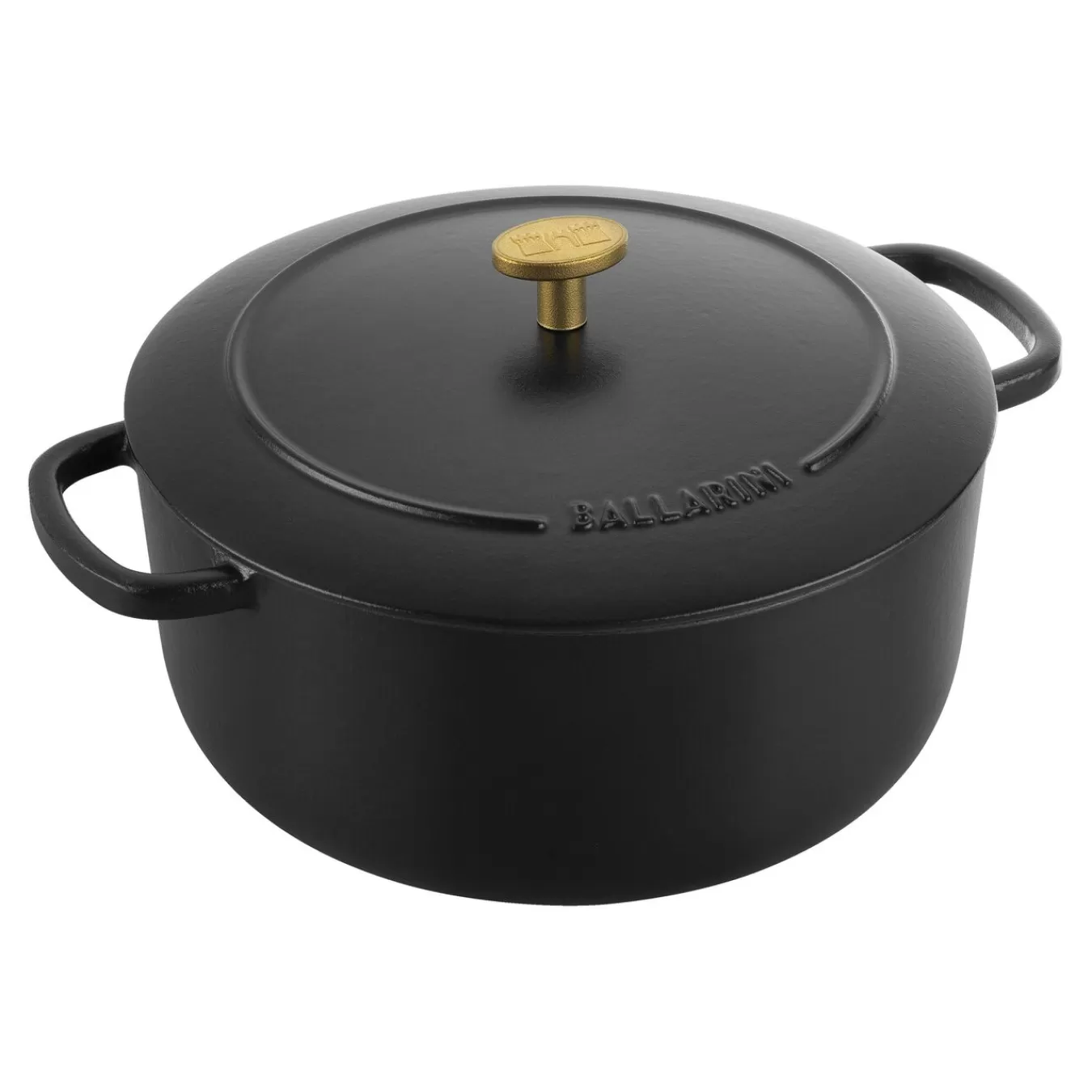 BALLARINI Cocotte 24 Cm, Rund,, Gusseisen Schwarz Sale