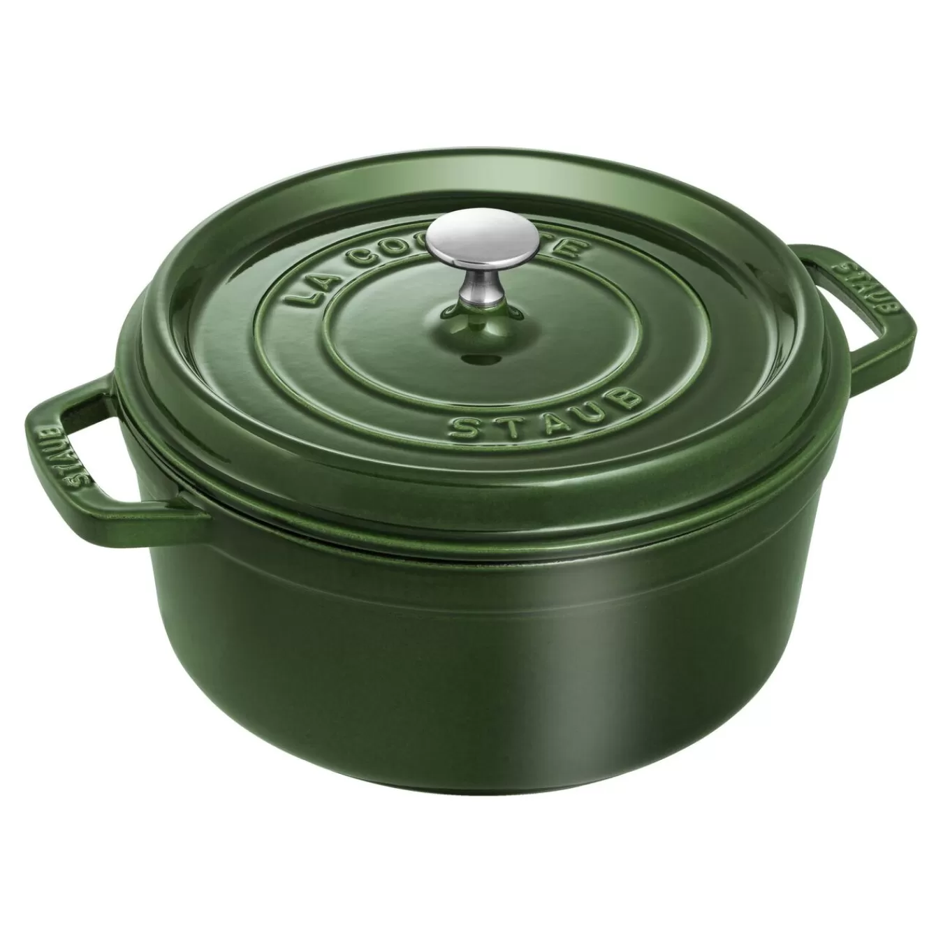 STAUB Cocotte 24 Cm, Rund,, Gusseisen Basilikum-Grun Cheap