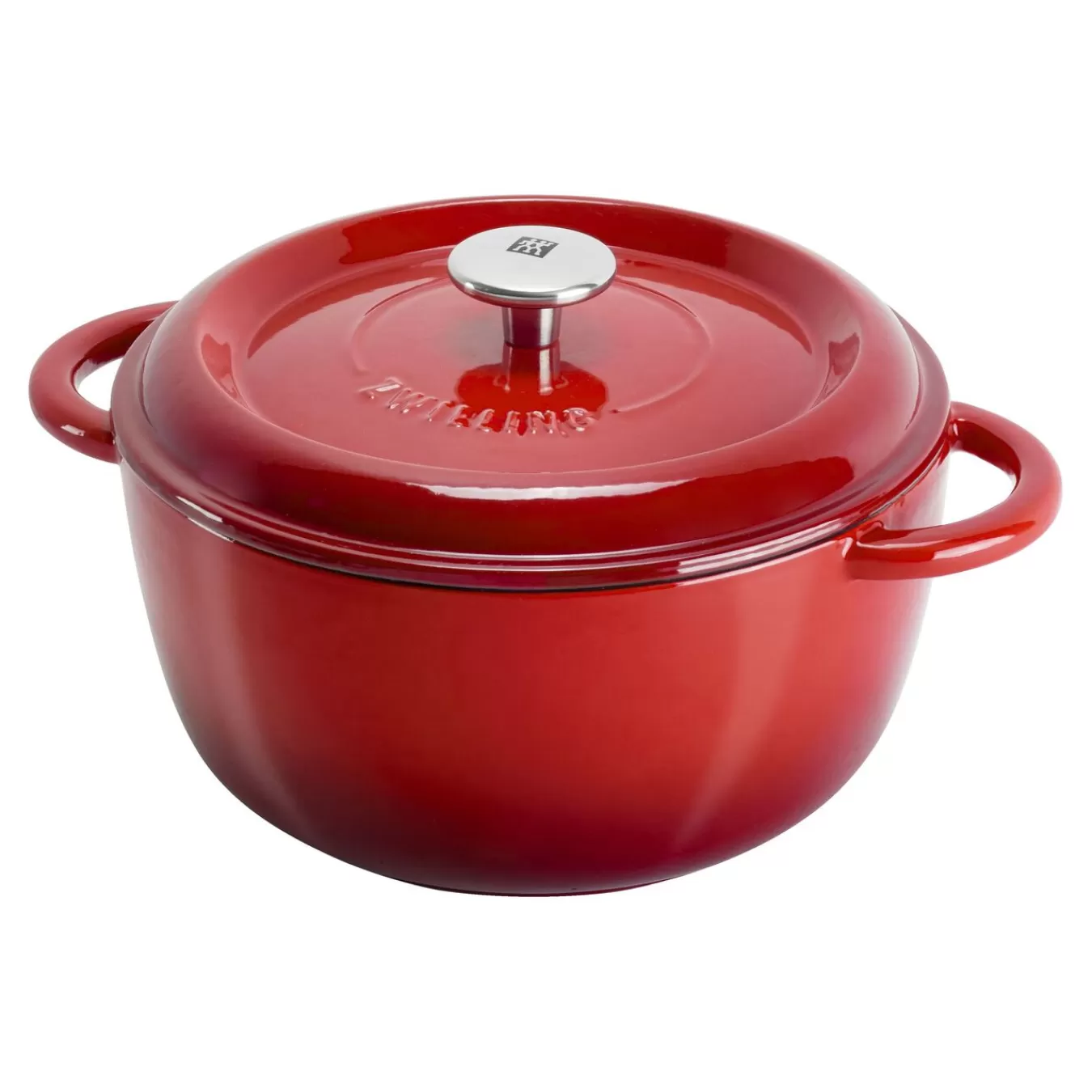 ZWILLING Cocotte 24 Cm, Rund,, Gusseisen Rot Flash Sale