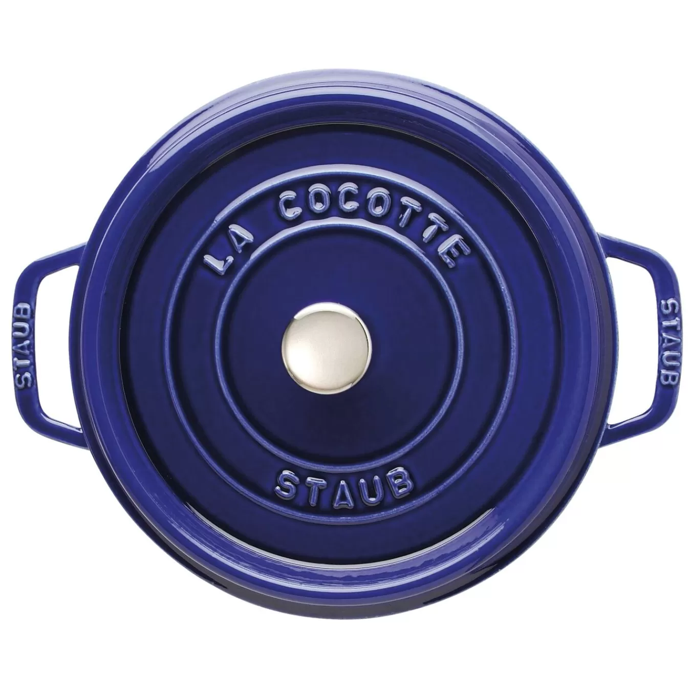 STAUB Cocotte 24 Cm, Rund,, Gusseisen Dunkelblau Outlet