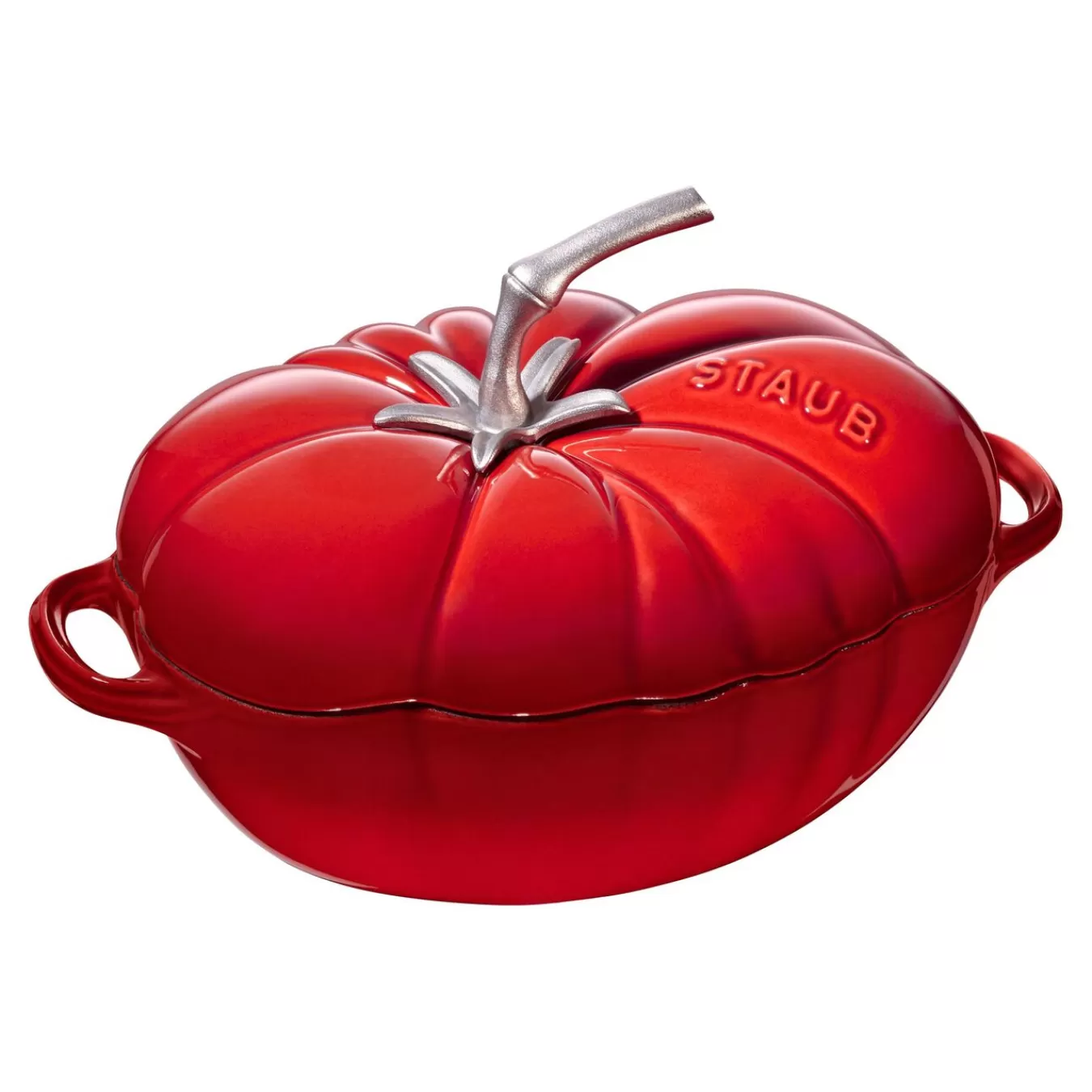 STAUB Cocotte 25 Cm, Tomate,, Gusseisen Kirsch-Rot New