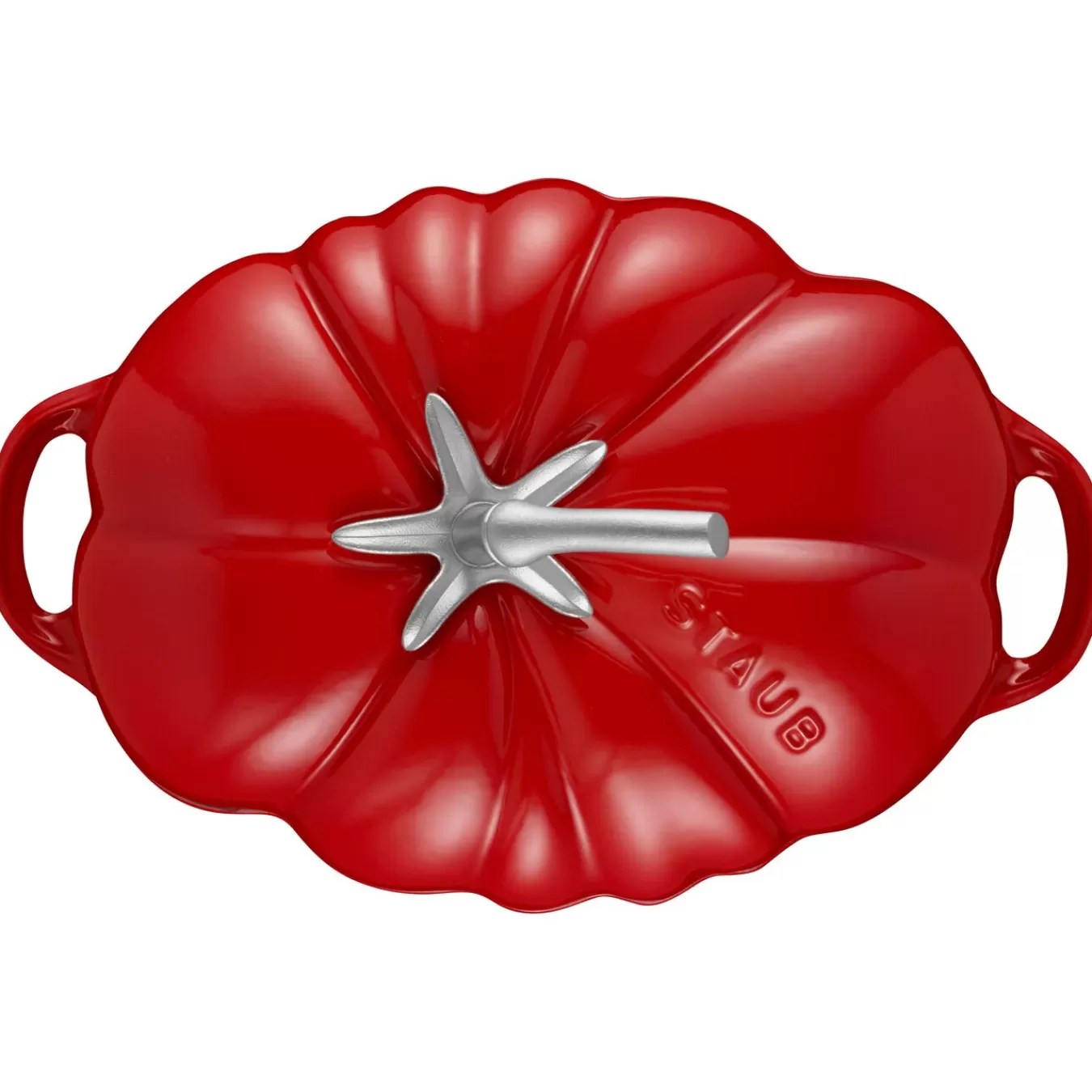 STAUB Cocotte 25 Cm, Tomate,, Gusseisen Kirsch-Rot New