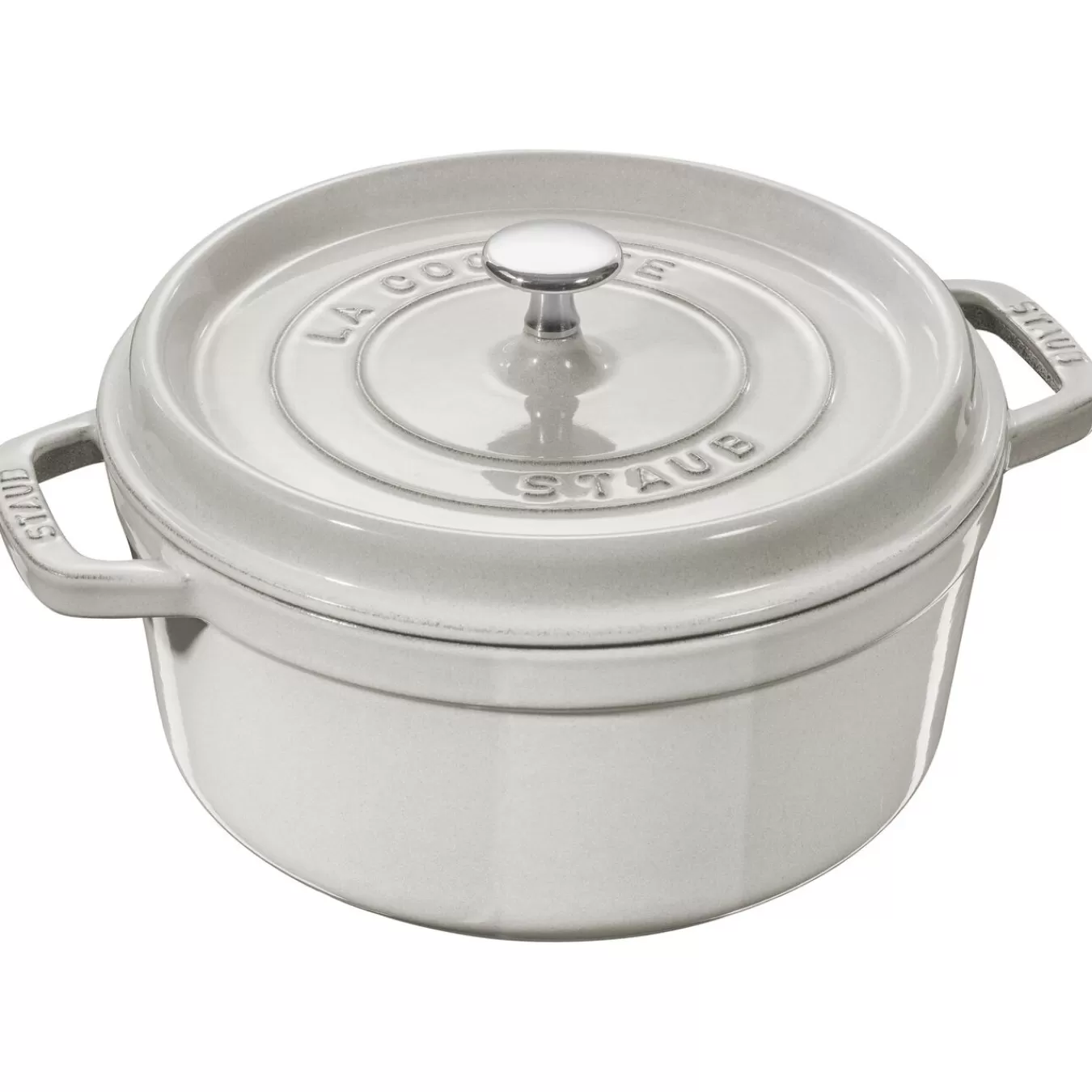 STAUB Cocotte 26 Cm, Rund,, Gusseisen Weisser Truffel Flash Sale