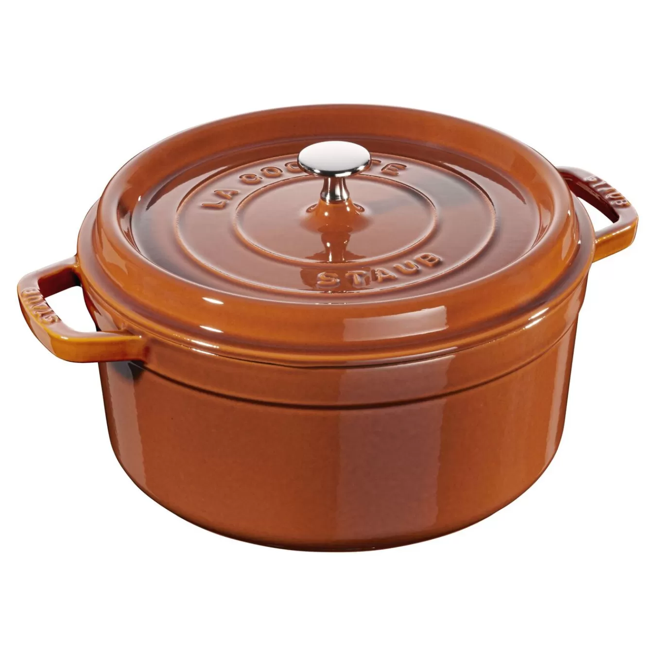 STAUB Cocotte 26 Cm, Rund,, Gusseisen Zimt Flash Sale