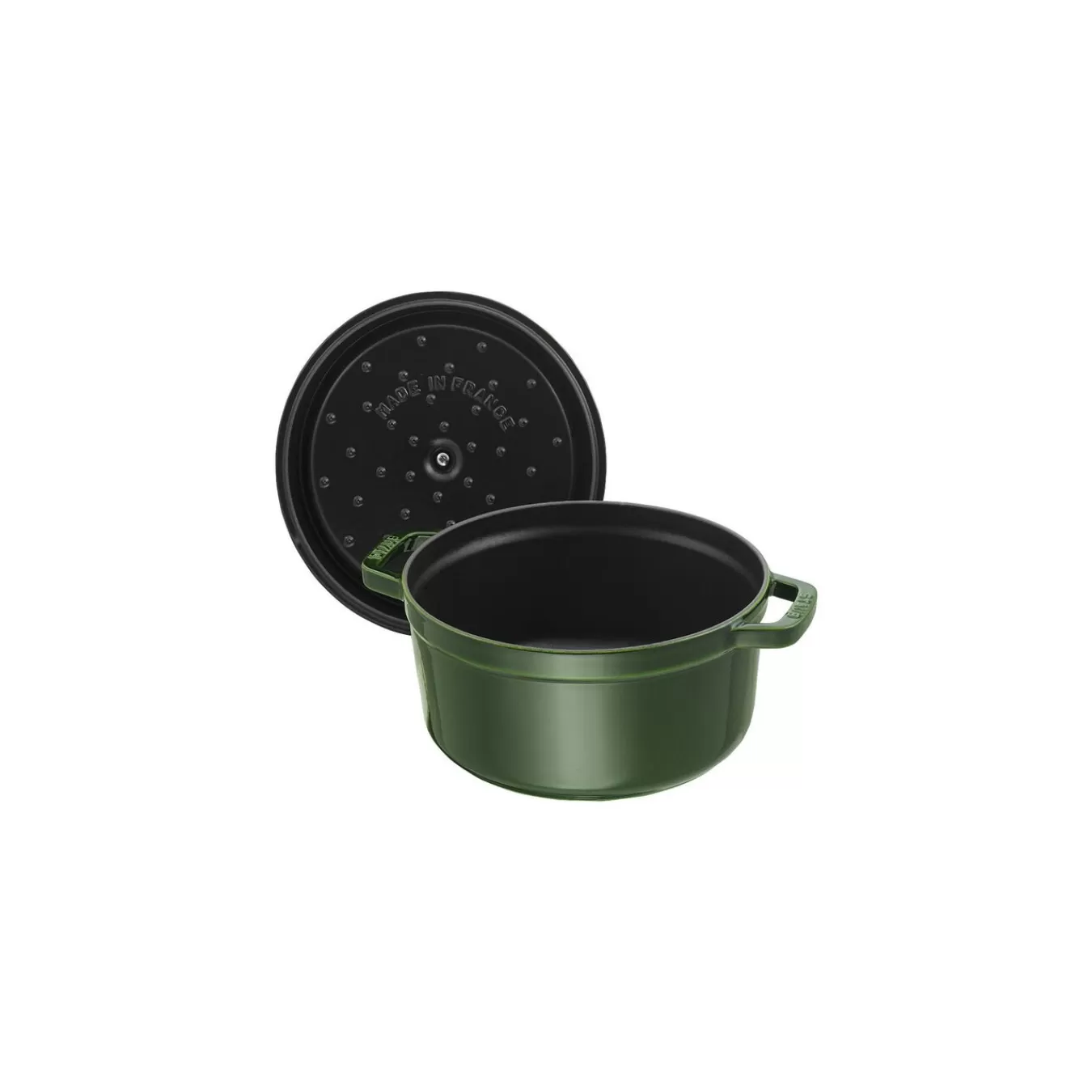 STAUB Cocotte 26 Cm, Rund,, Gusseisen Basilikum-Grun Best