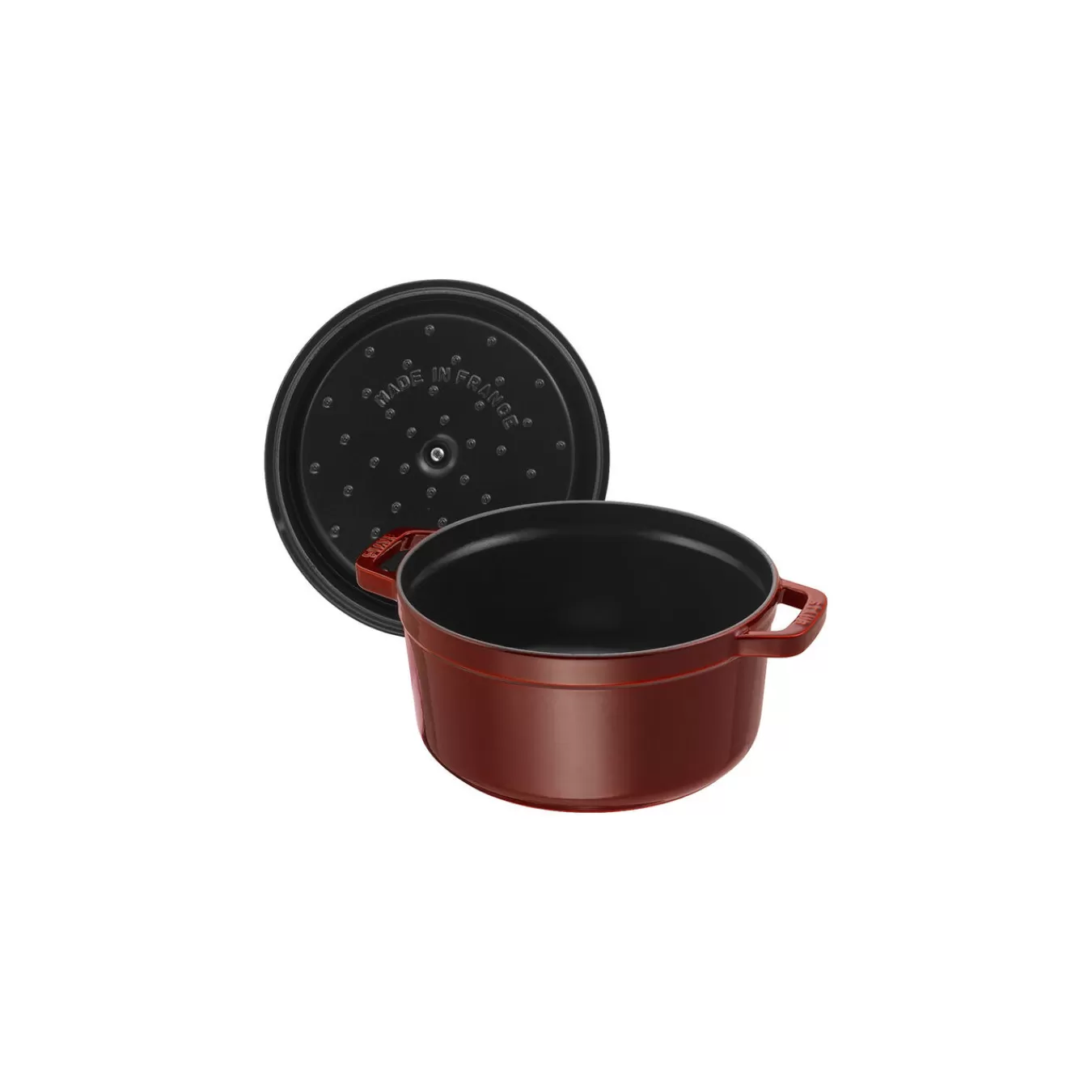 STAUB Cocotte 26 Cm, Rund,, Gusseisen Grenadine-Rot Best