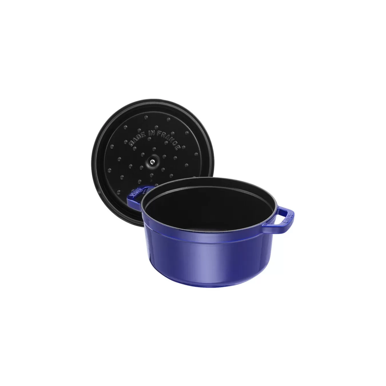 STAUB Cocotte 26 Cm, Rund,, Gusseisen Dunkelblau New