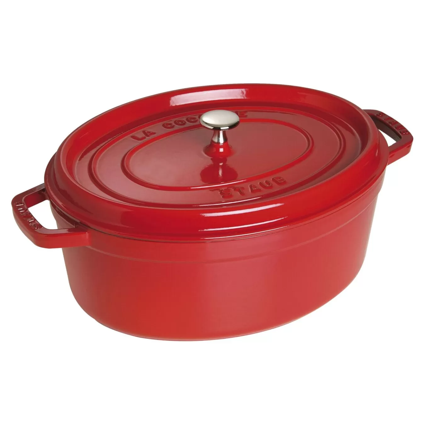 STAUB Cocotte 27 Cm, Oval,, Gusseisen Kirsch-Rot Store