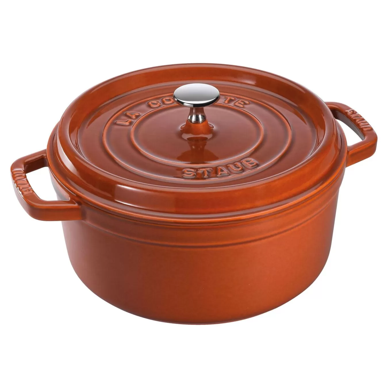 STAUB Cocotte 28 Cm, Rund,, Gusseisen Zimt Sale