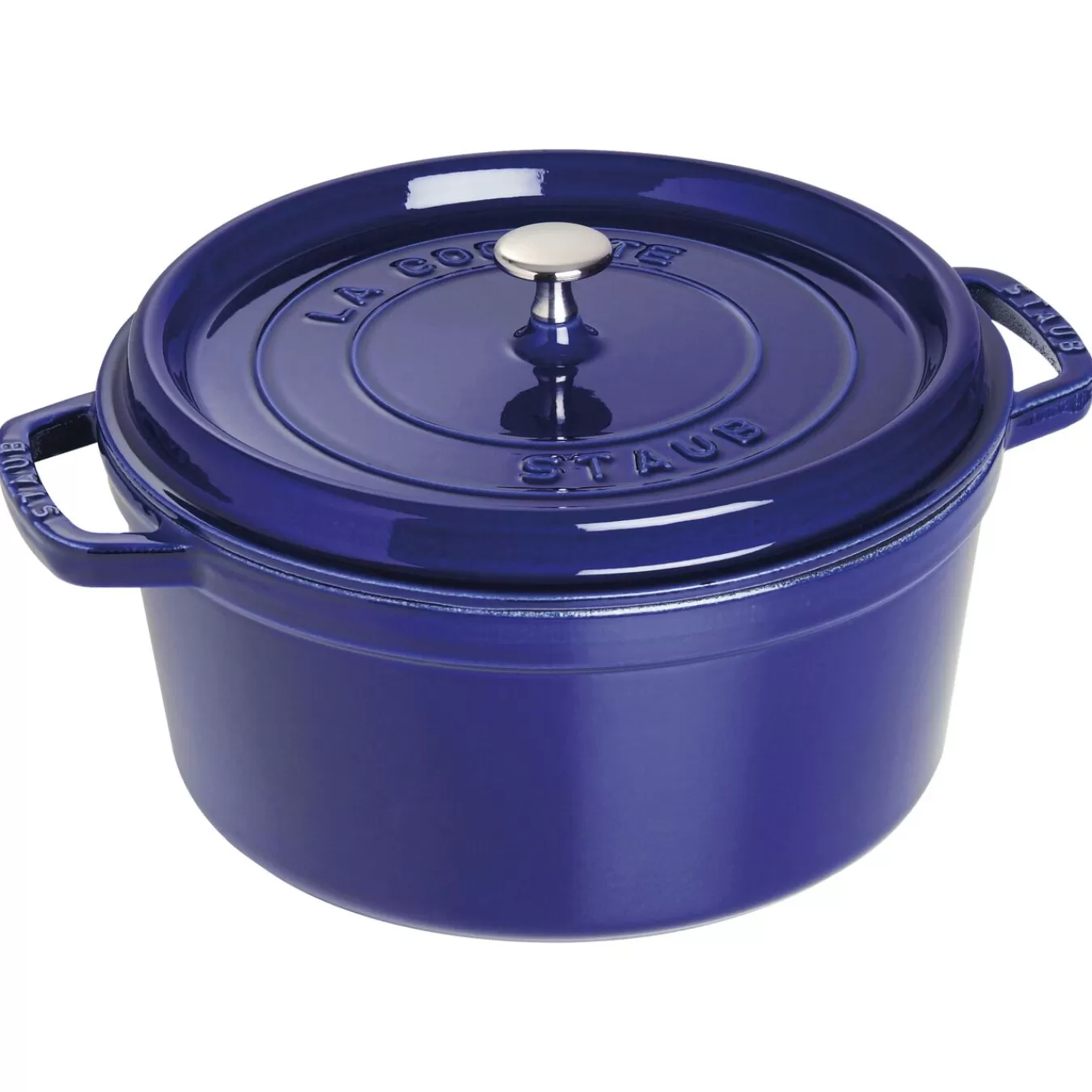 STAUB Cocotte 28 Cm, Rund,, Gusseisen Dunkelblau Shop