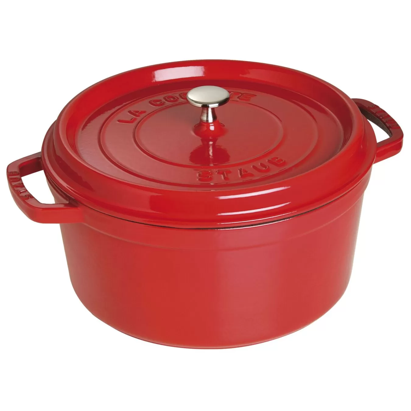 STAUB Cocotte 28 Cm, Rund,, Gusseisen Kirsch-Rot Sale