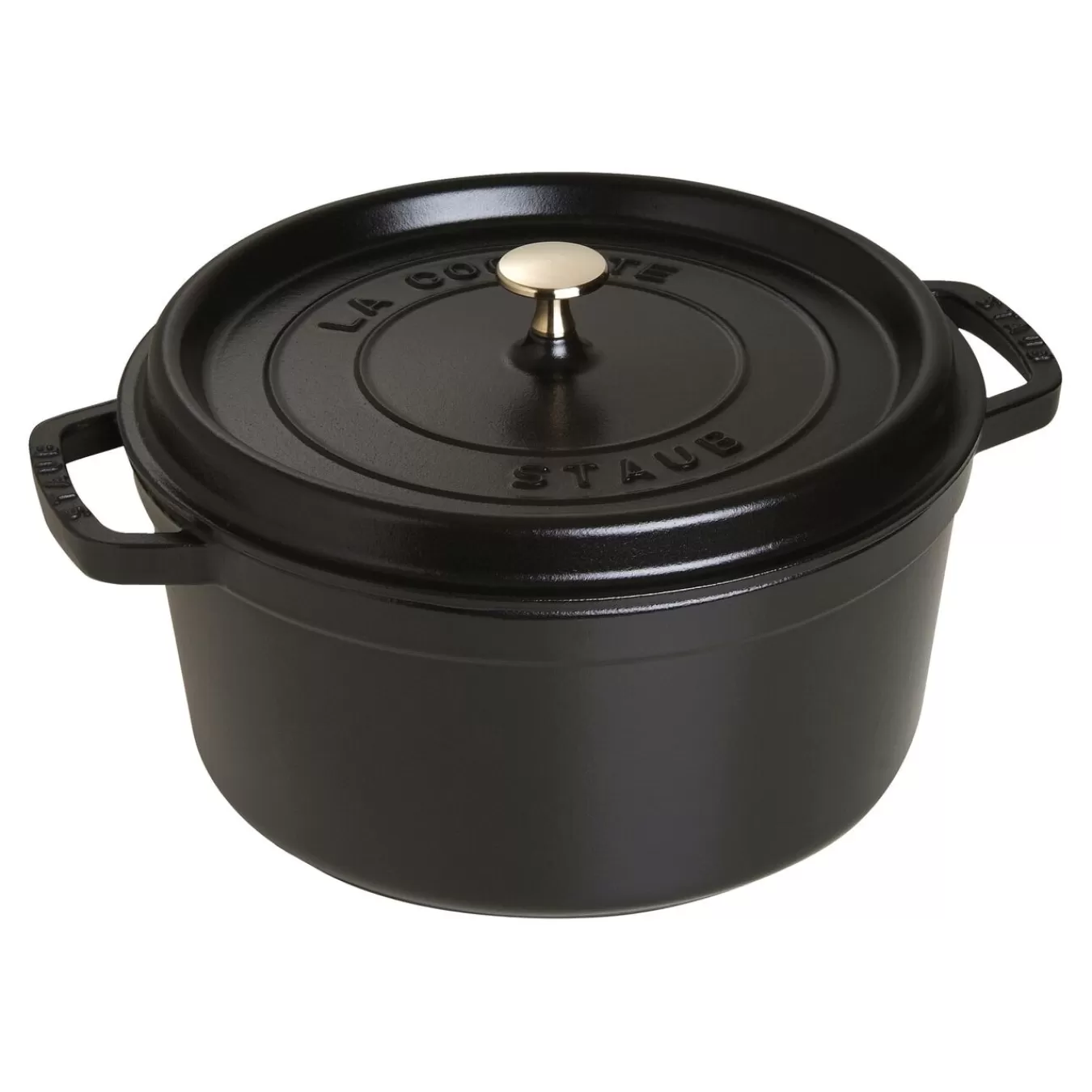 STAUB Cocotte 28 Cm, Rund,, Gusseisen Schwarz Outlet