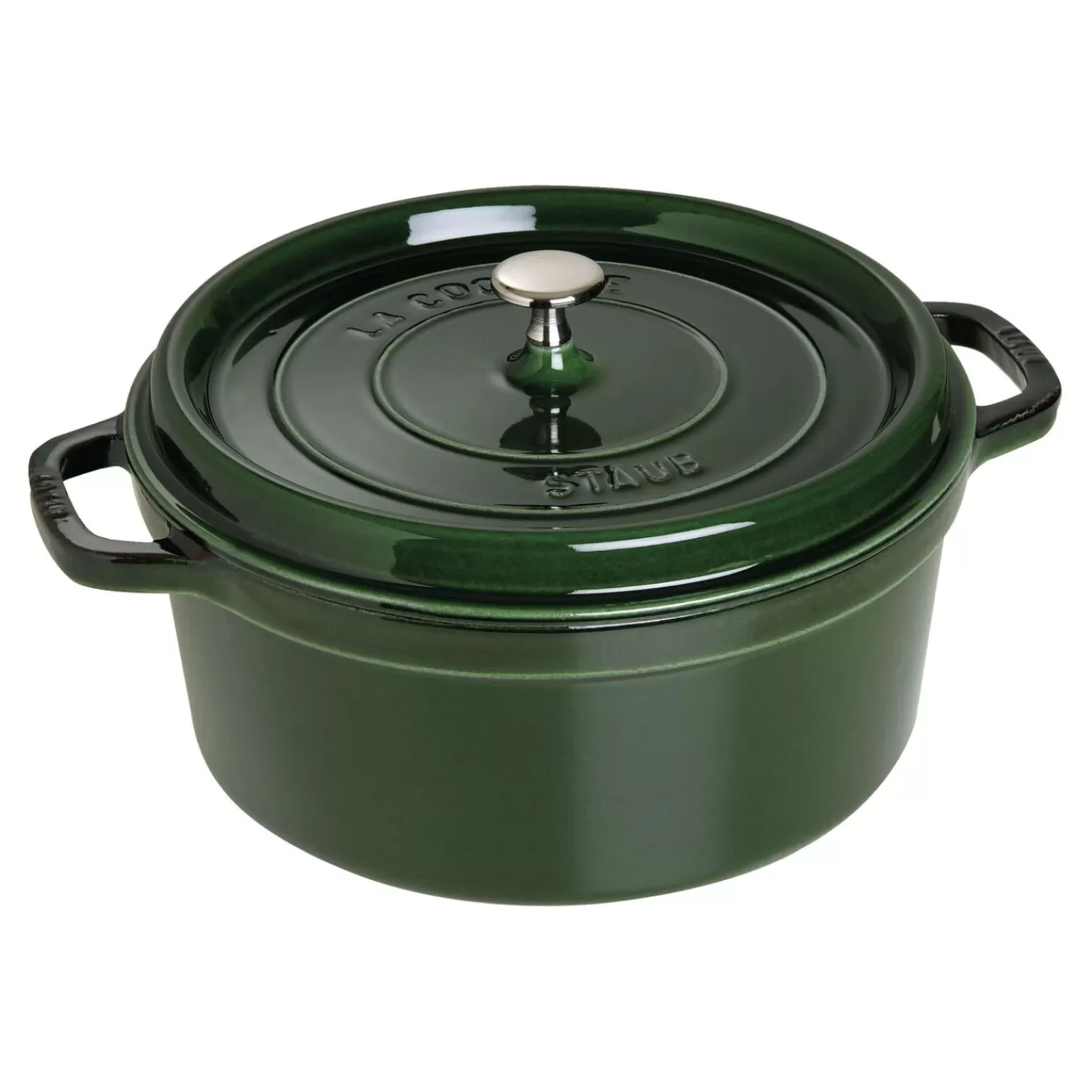 STAUB Cocotte 28 Cm, Rund,, Gusseisen Basilikum-Grun Flash Sale