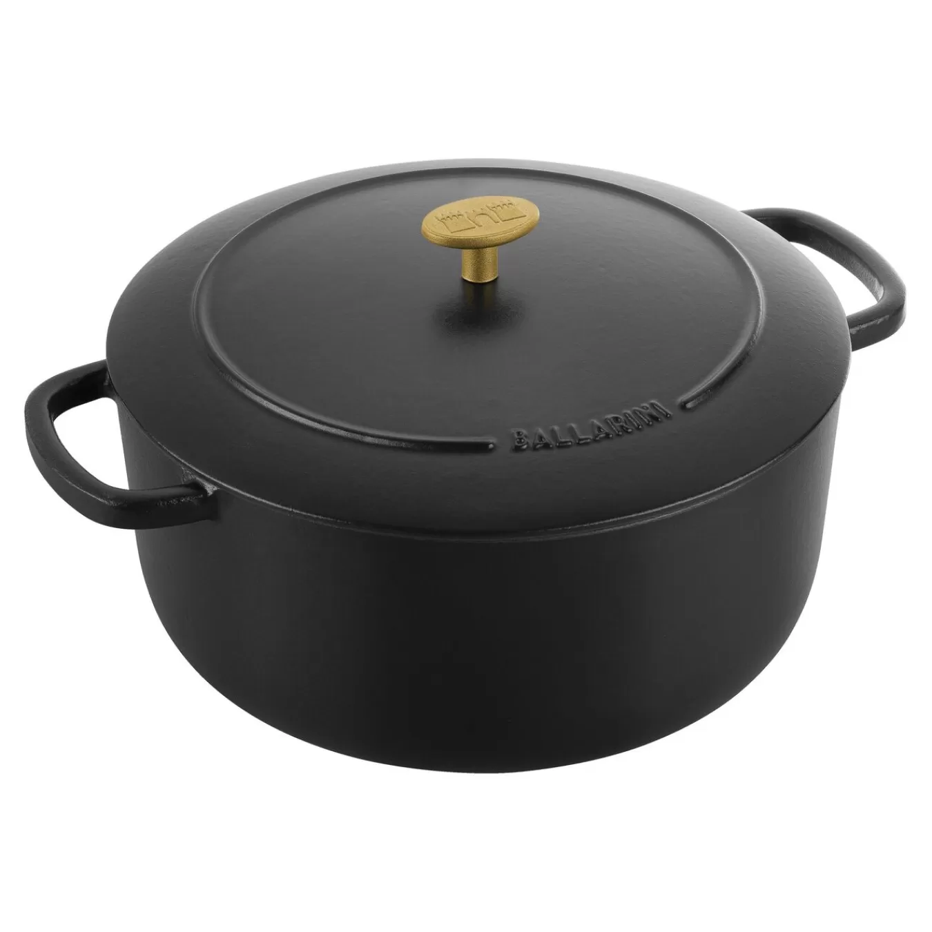 BALLARINI Cocotte 28 Cm, Rund,, Gusseisen Schwarz Store