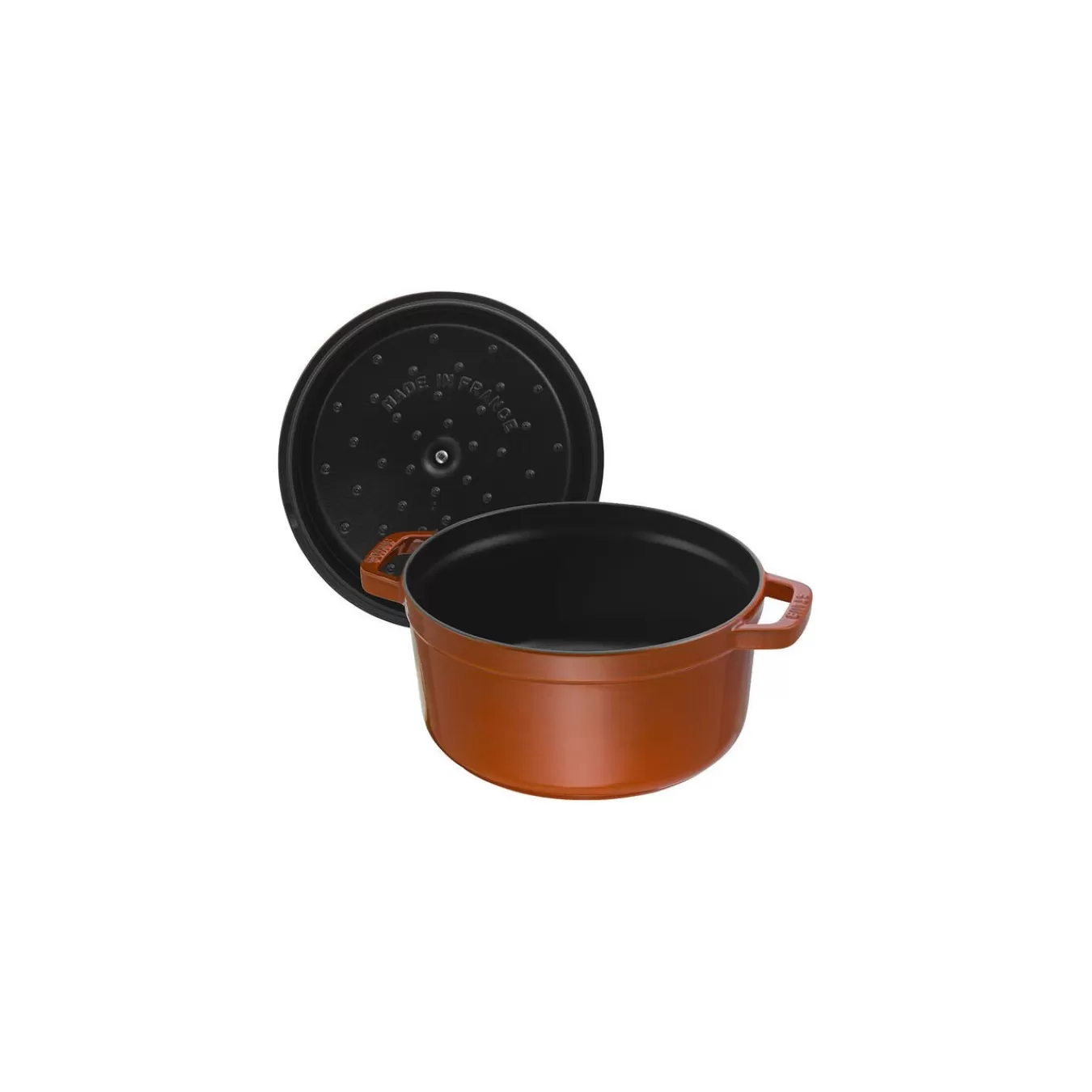 STAUB Cocotte 28 Cm, Rund,, Gusseisen Zimt Sale