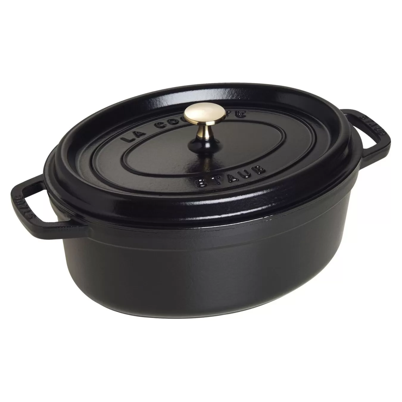 STAUB Cocotte 29 Cm, Oval,, Gusseisen Schwarz Best