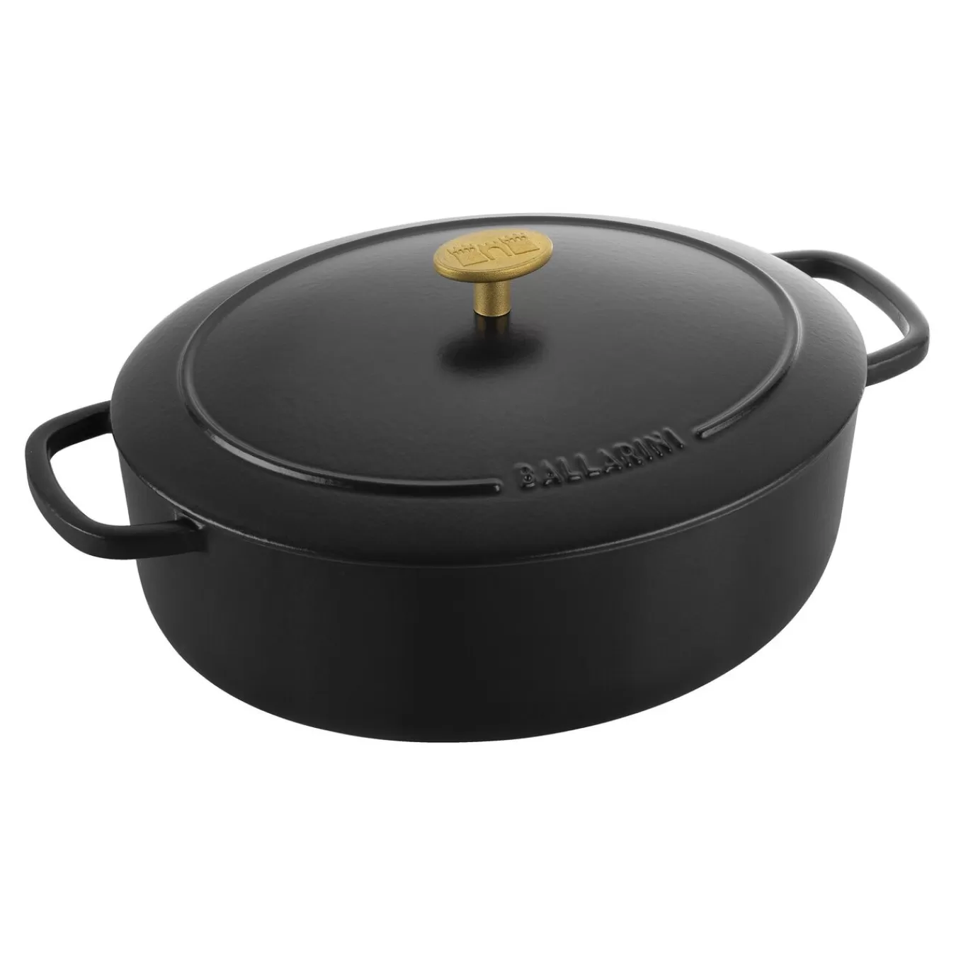 BALLARINI Cocotte 29 Cm, Oval,, Gusseisen Schwarz Best